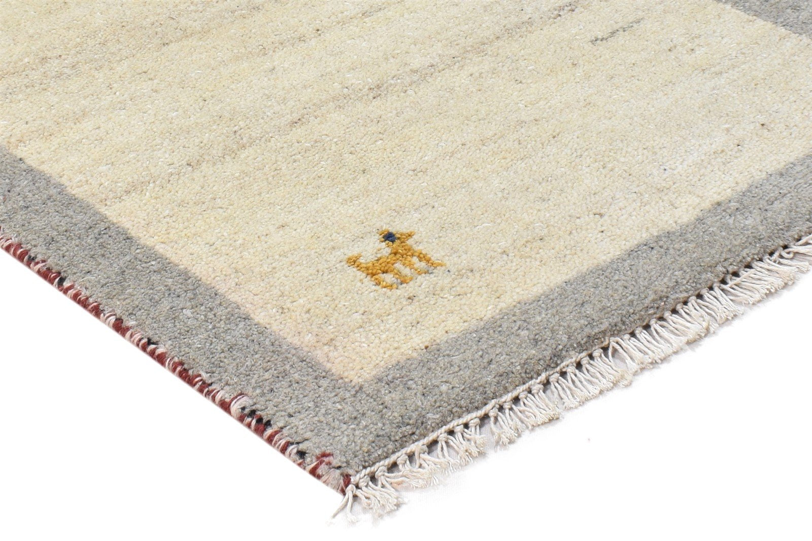 Wool Cream Rug 2' X 3' Southwestern Hand Knotted American Tribal Small Carpet 7865052135573