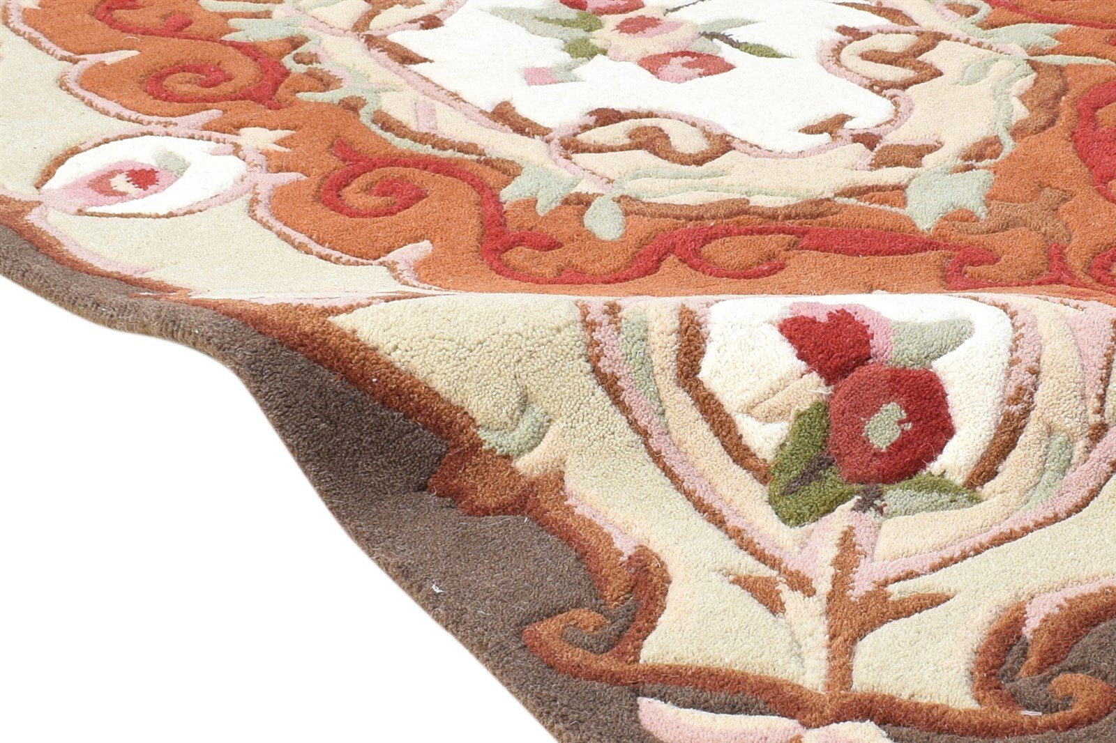 Wool Cream Rug 3' X 5' Persian Hand Tufted Abbuson Oriental Small Carpet 7864994922645