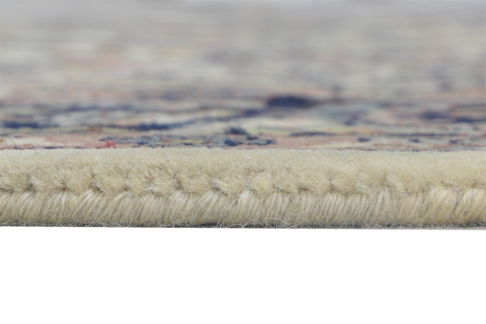 Wool Cream Rug 5' X 7' Persian Hand Knotted Kashan Oriental Room Size Carpet 7864633786517