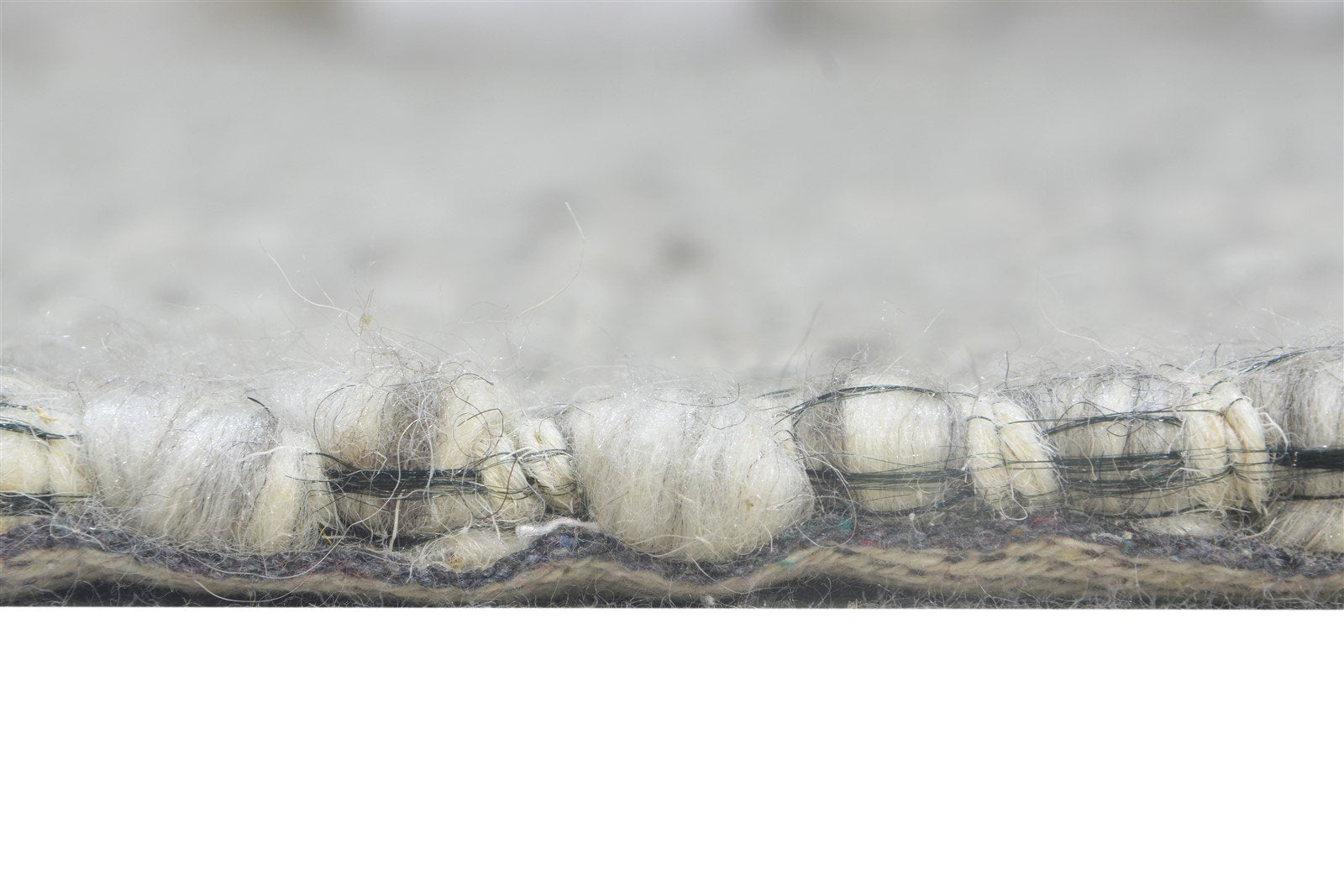 Wool Cream Rug 5' X 8' Modern Hand Woven Scandinavian Nordic Room Size Carpet 7864586240149