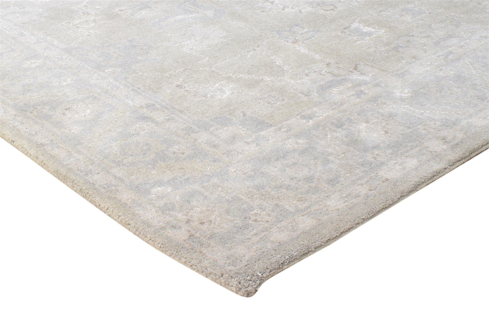 Wool Cream Rug 5' X 8' Persian Hand Knotted Oushak Oriental Room Size Carpet 7864798249109