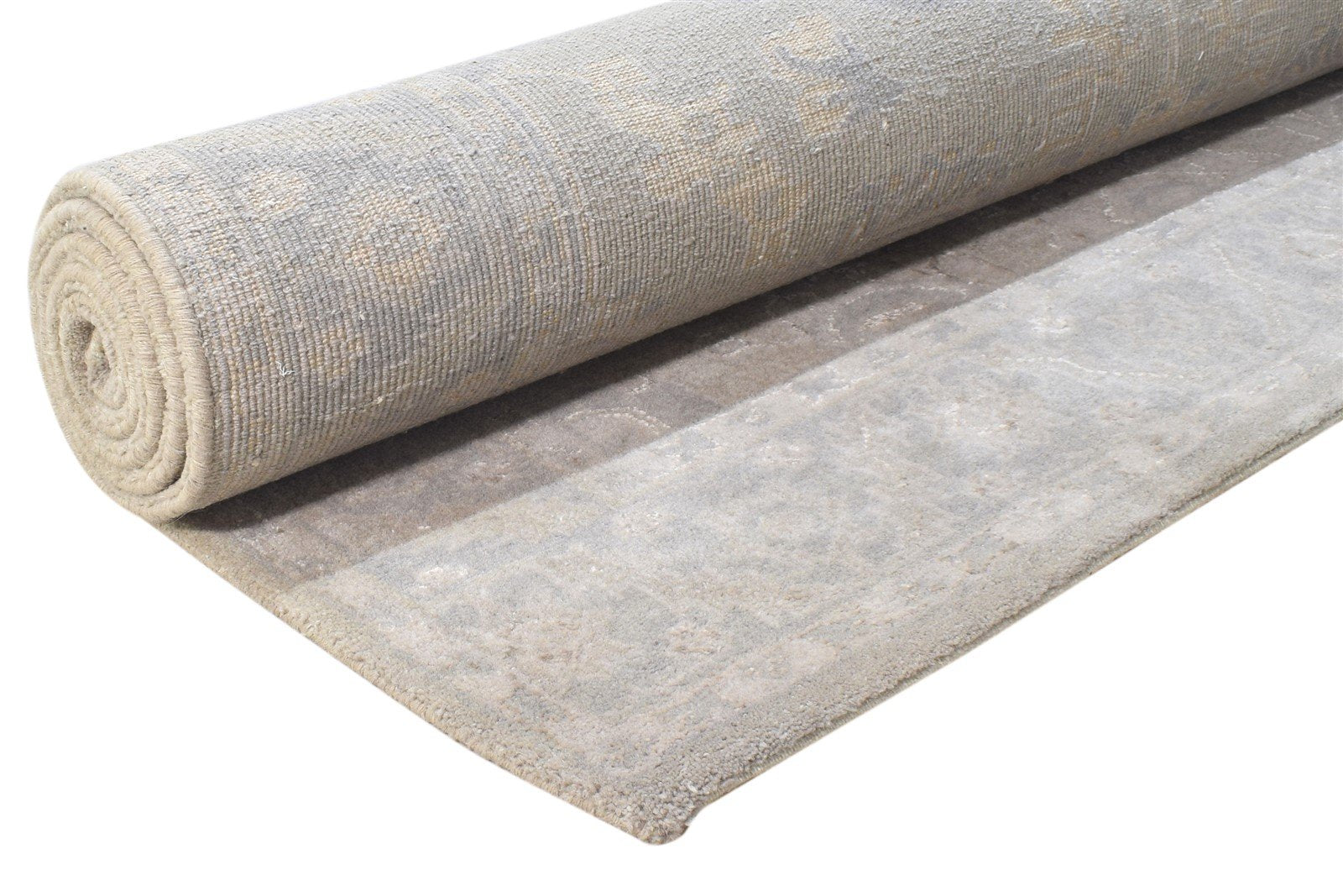 Wool Cream Rug 5' X 8' Persian Hand Knotted Oushak Oriental Room Size Carpet 7864798249109