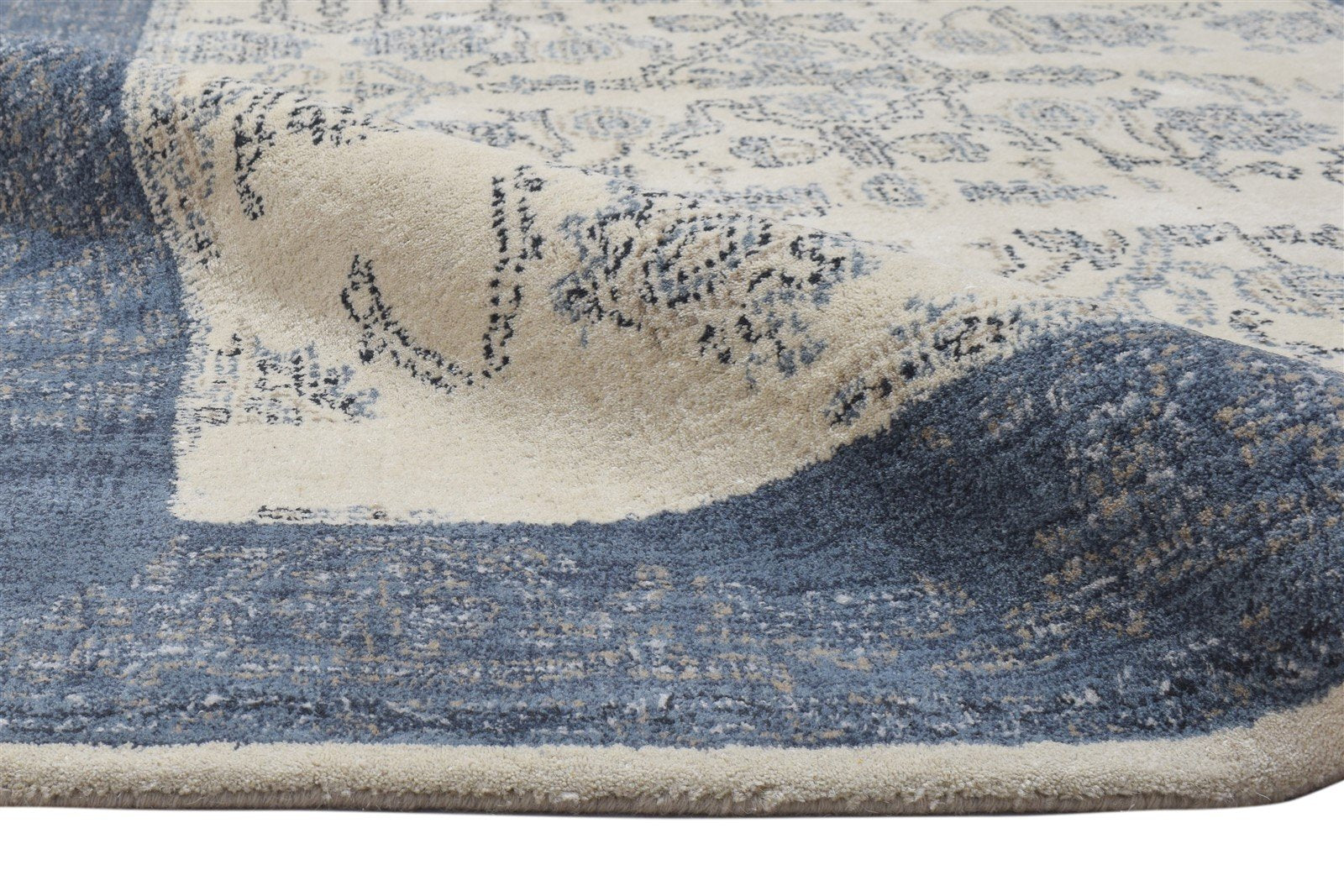 Wool Cream Rug 5' X 8' Persian Hand Tufted Oushak Oriental Room Size Carpet 7864096555157