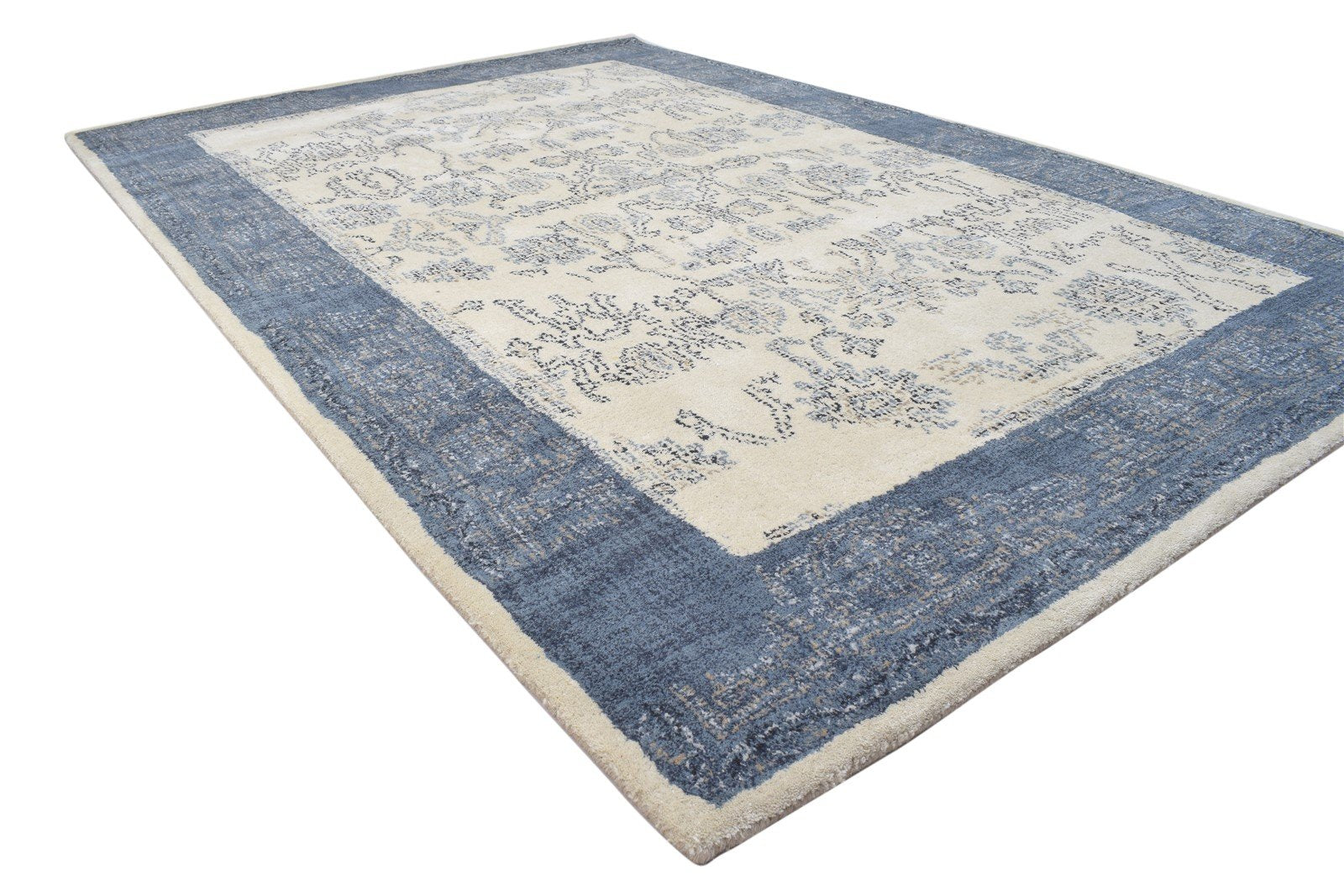 Wool Cream Rug 5' X 8' Persian Hand Tufted Oushak Oriental Room Size Carpet 7864096555157