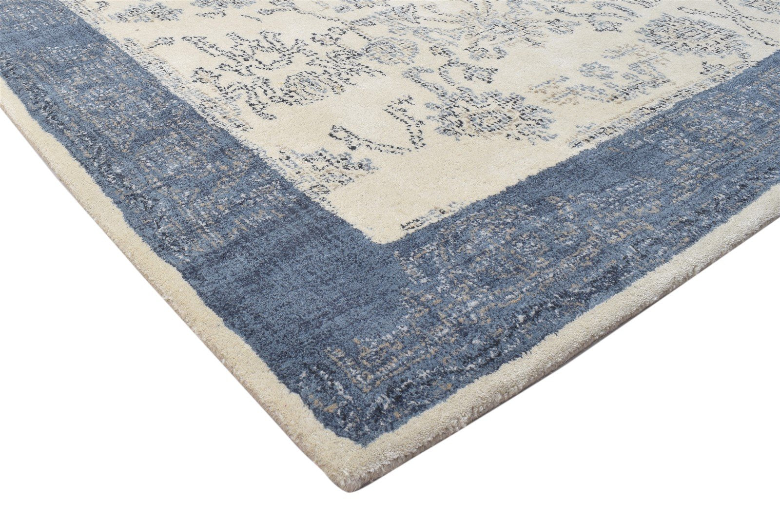 Wool Cream Rug 5' X 8' Persian Hand Tufted Oushak Oriental Room Size Carpet 7864096555157