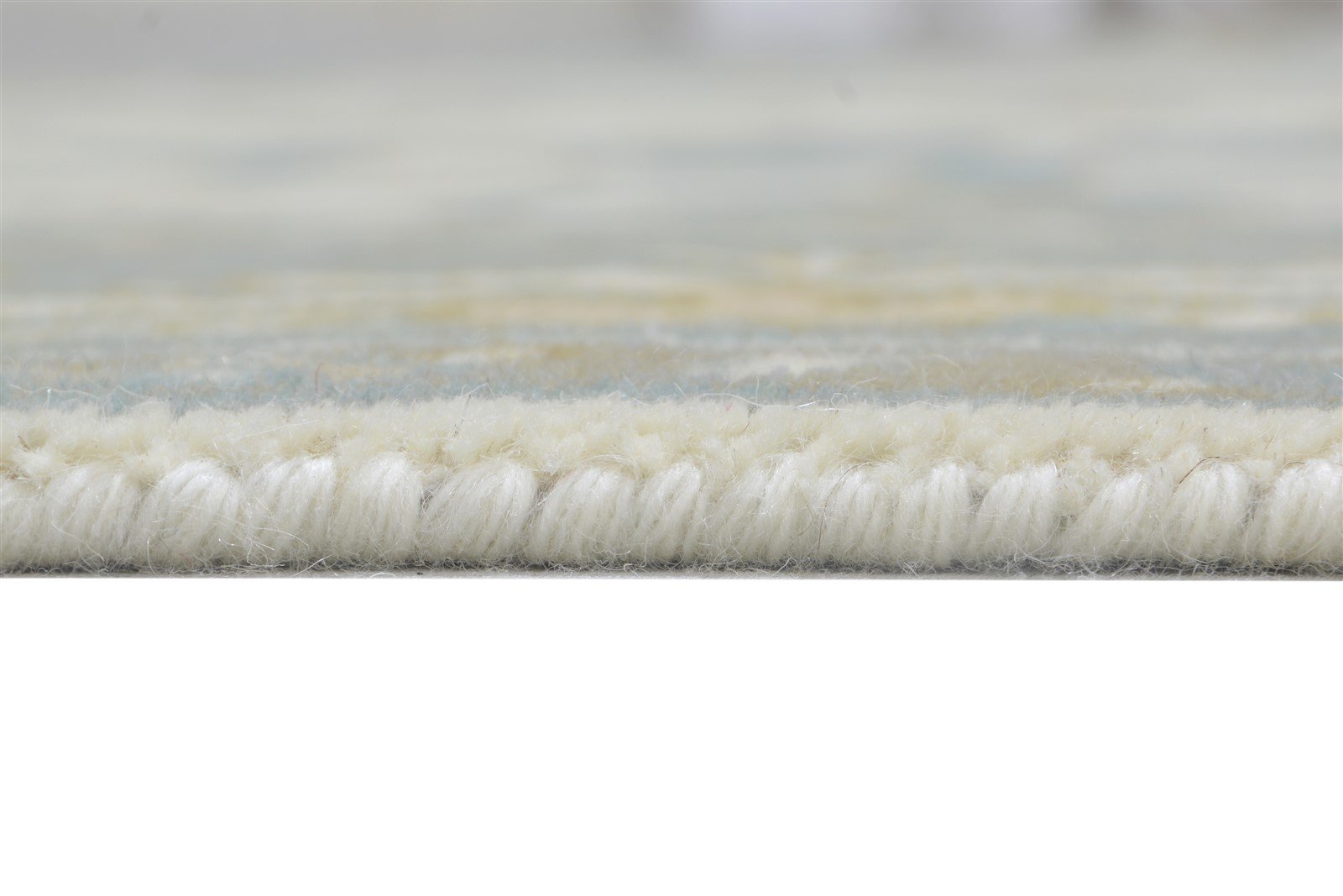 Wool Cream Rug 6' X 9' Persien Hand Knotted Oushak Oriental Large Carpet 7864323244181