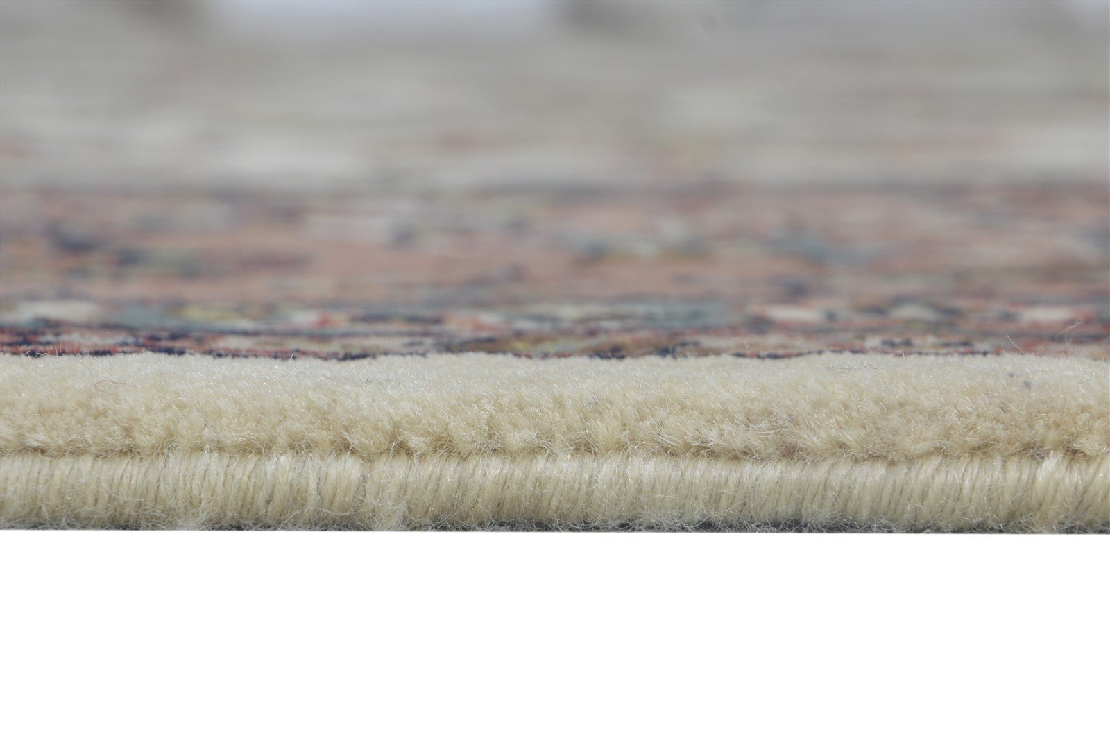Wool Cream Rug 8' X 10' Persian Hand Knotted Kashan Oriental Large Carpet 7864635293845