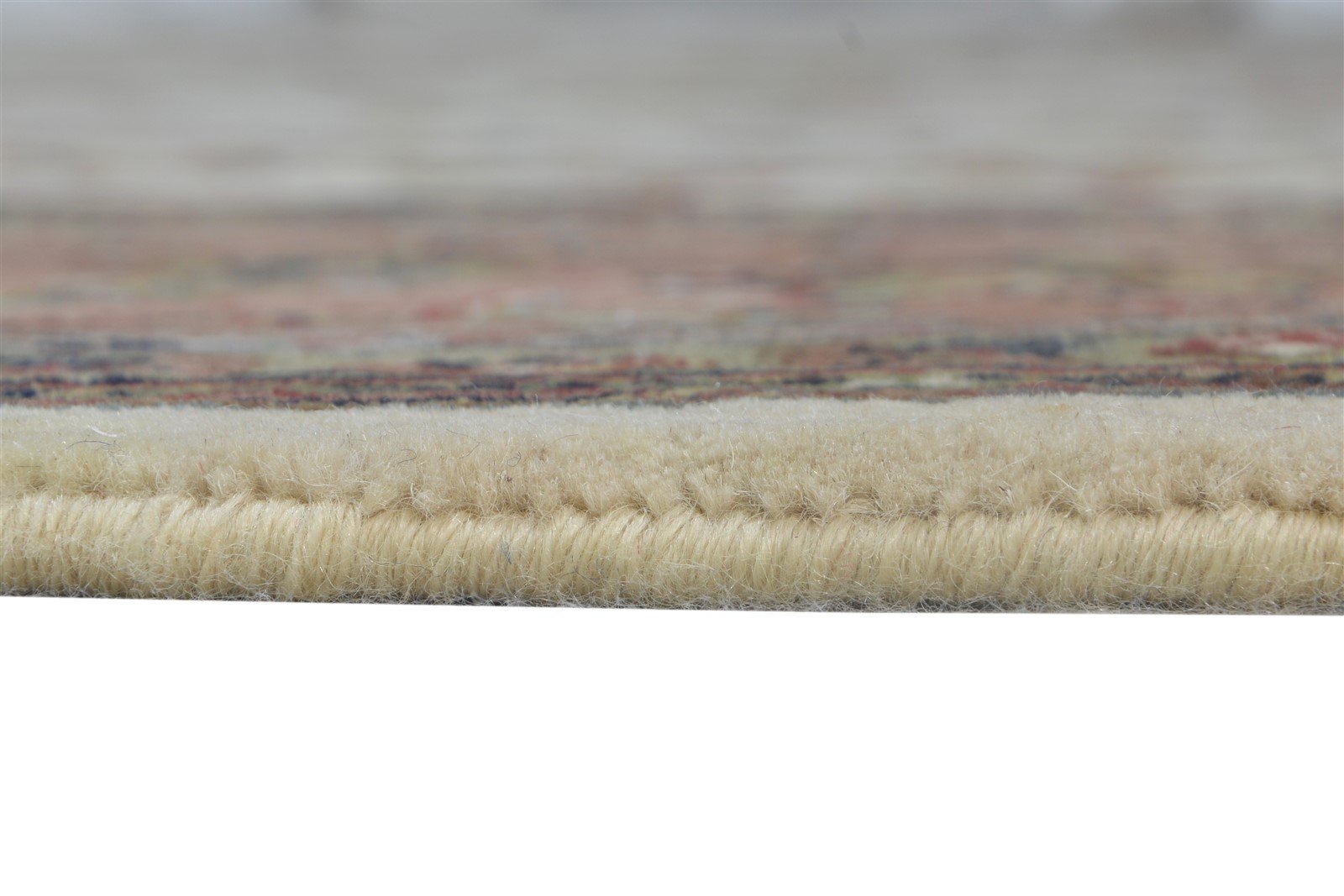 Wool Cream Rug 8' X 11' Persian Hand Knotted Kashan Oriental Large Carpet 7864676647061