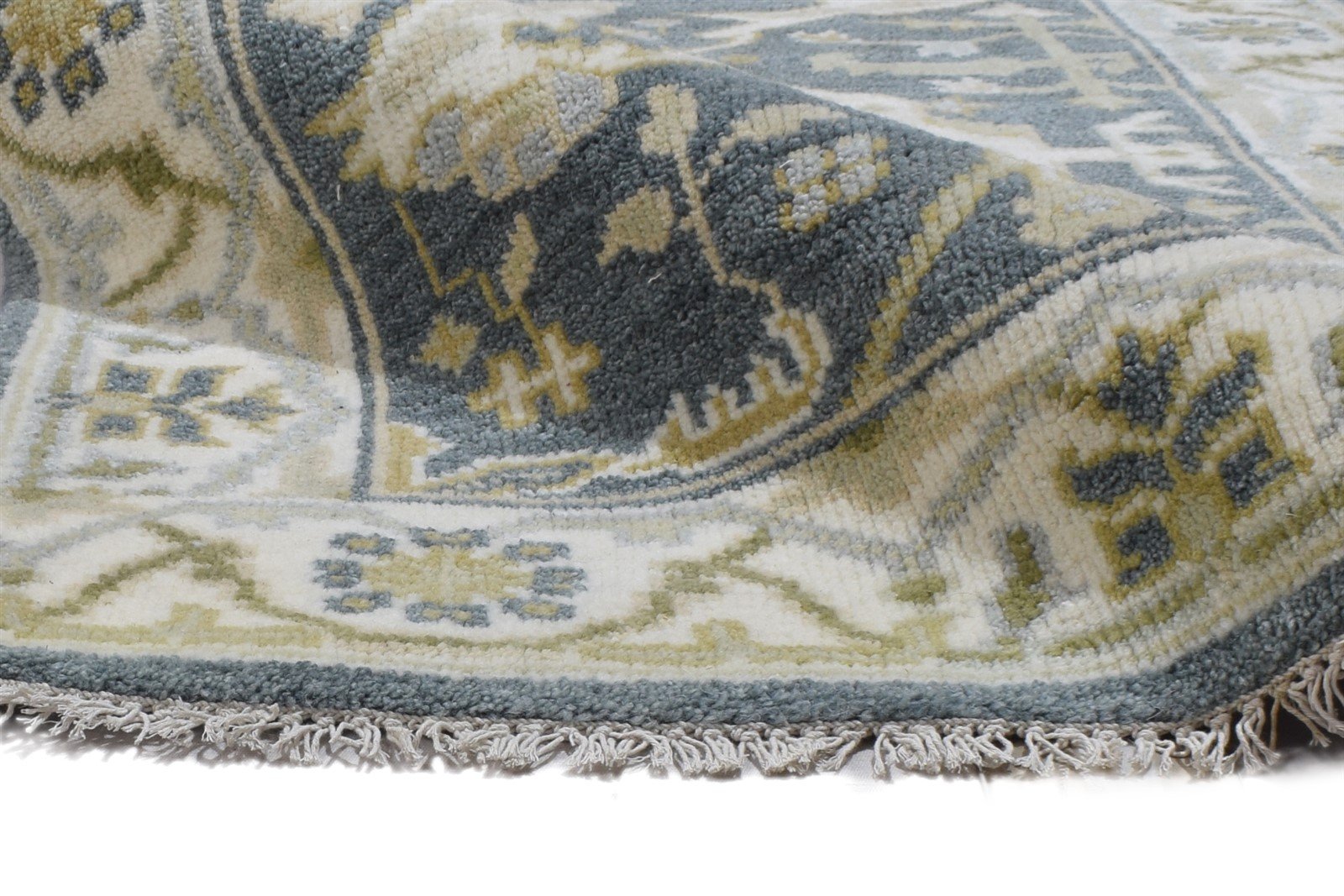 Wool Dark Grey Rug 3' X 5' Persien Hand Knotted Oushak Oriental Room Size Carpet 7864327962773