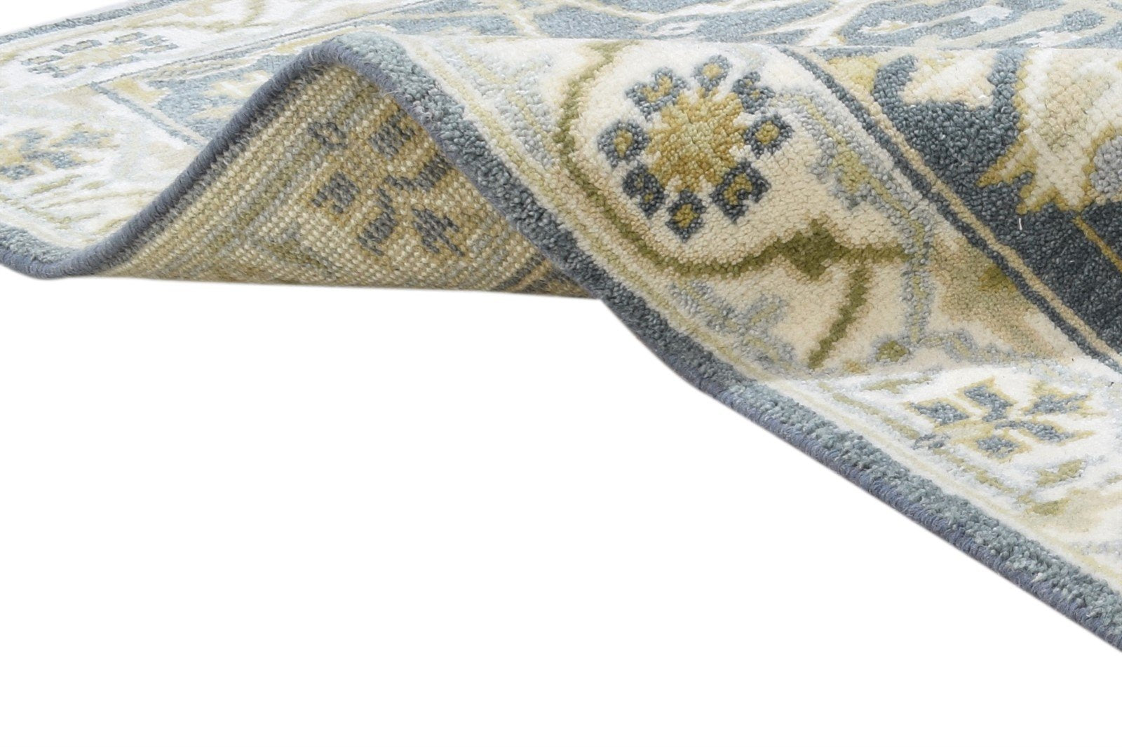 Wool Dark Grey Rug 3' X 5' Persien Hand Knotted Oushak Oriental Room Size Carpet 7864327962773