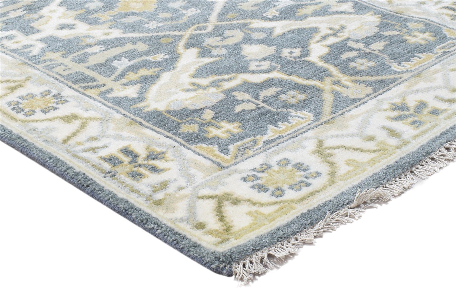 Wool Dark Grey Rug 3' X 5' Persien Hand Knotted Oushak Oriental Room Size Carpet 7864327962773