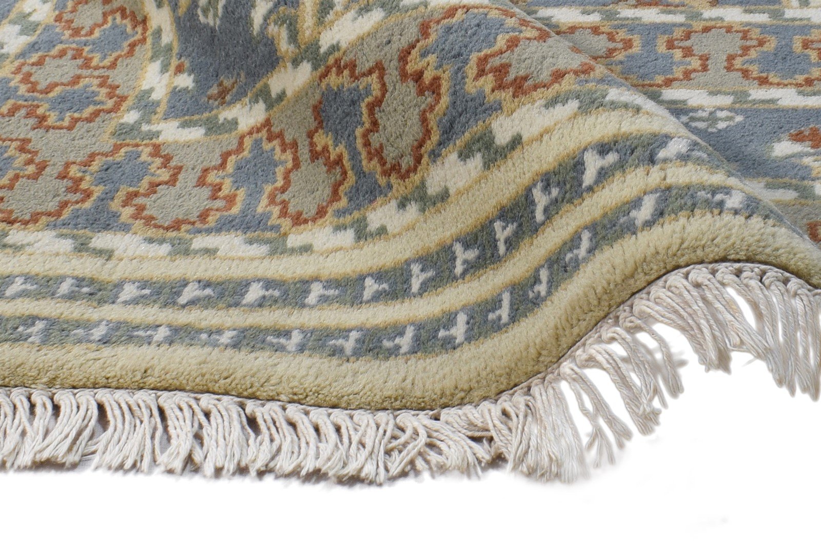 Wool Dark Grey Rug 4' X 6' Persian Hand Knotted Mughal Oriental Room Size Carpet 7864953012373