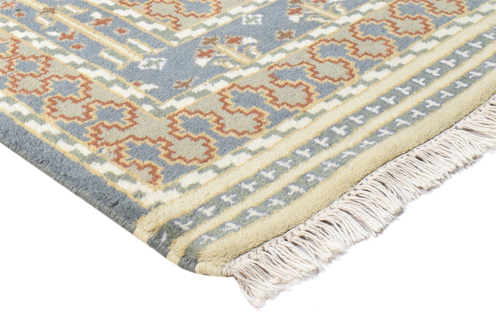 Wool Dark Grey Rug 4' X 6' Persian Hand Knotted Mughal Oriental Room Size Carpet 7864953012373