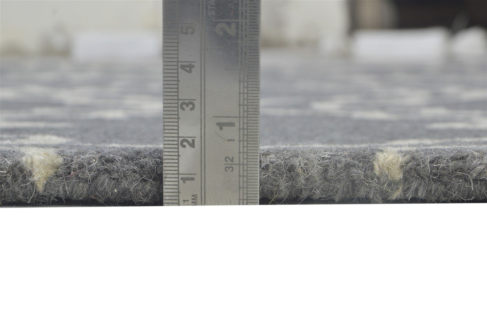 Wool Dark Grey Rug 5' X 8' Modern Hand Tufted Moroccan Trellis Room Size Carpet 7864273272981
