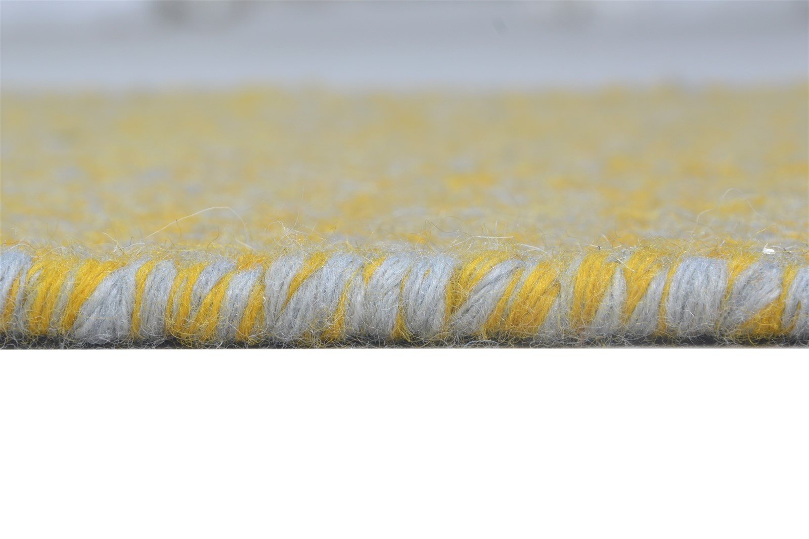 Wool Gold Rug 2' X 3' Modern Dhurrie Scandinavian Diamond Small Carpet 7865013731477