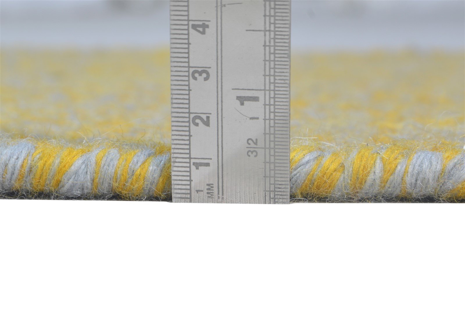 Wool Gold Rug 2' X 3' Modern Dhurrie Scandinavian Diamond Small Carpet 7865013731477