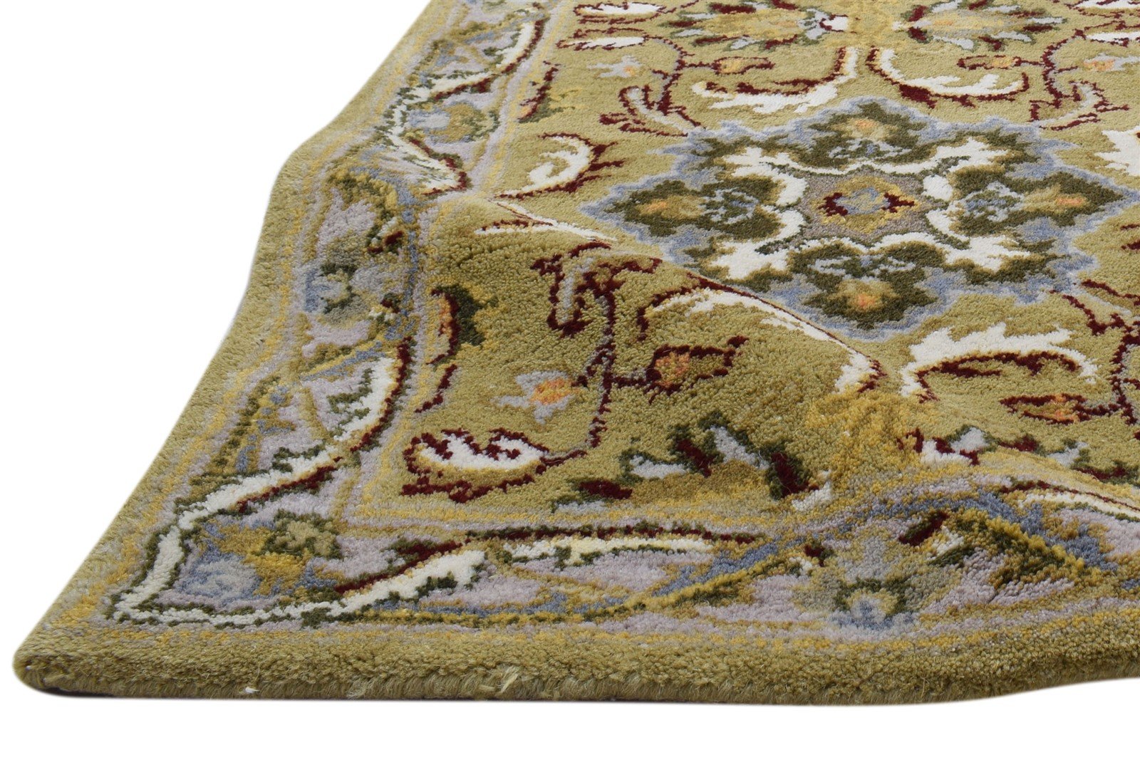 Wool Gold Rug 2' X 7' Persian Hand Tufted Oushak Oriental Small Runner 7860704510101