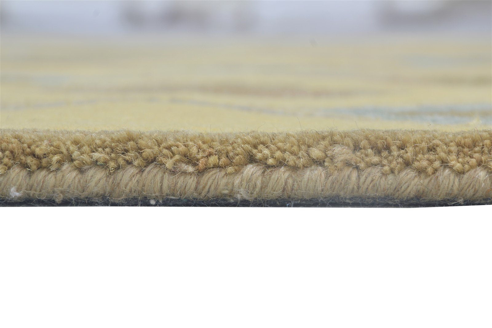 Wool Gold Rug 3' X 5' Modern Hand Tufted Moroccan Diamond Room Size Carpet 7864181358741