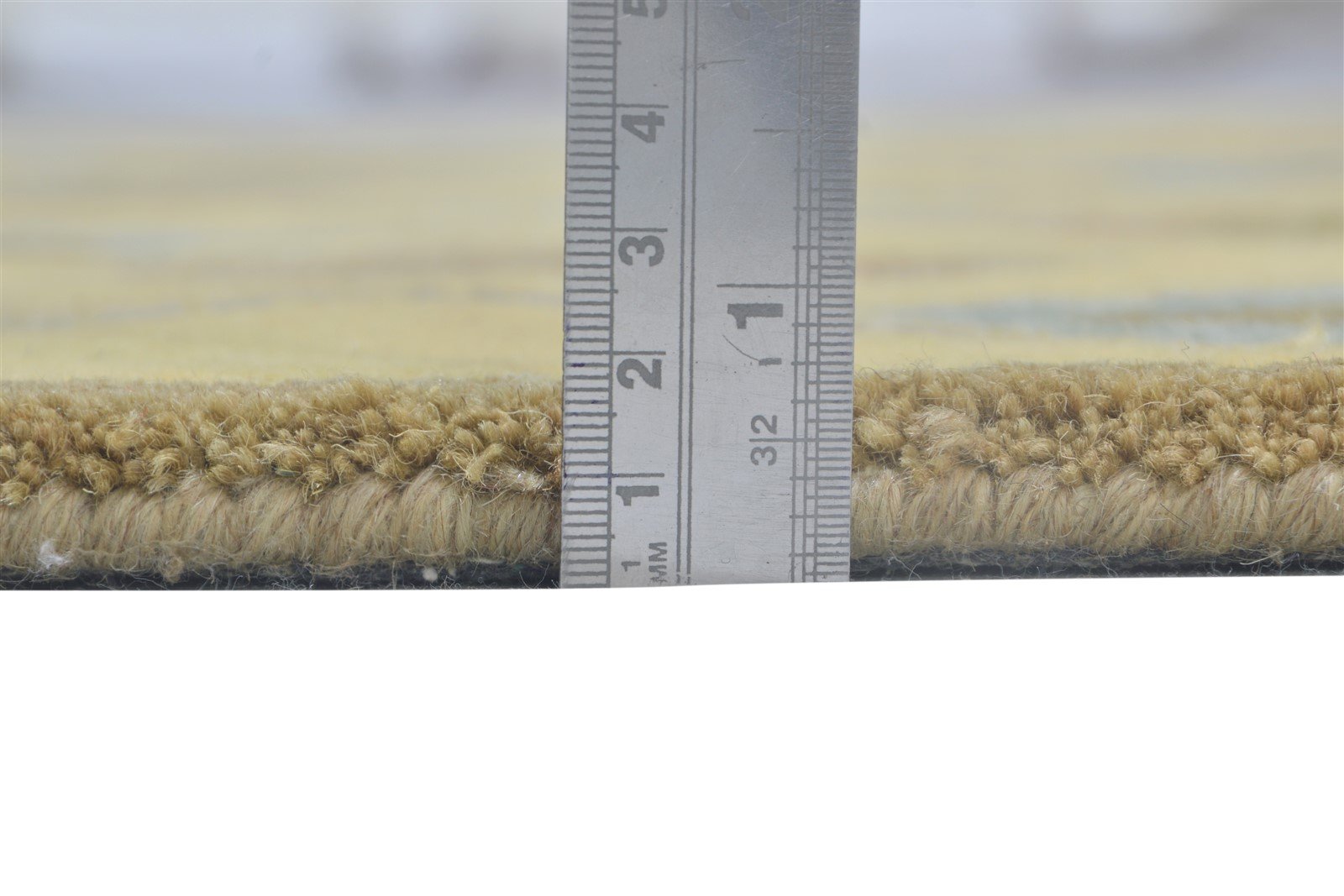 Wool Gold Rug 3' X 5' Modern Hand Tufted Moroccan Diamond Room Size Carpet 7864181358741
