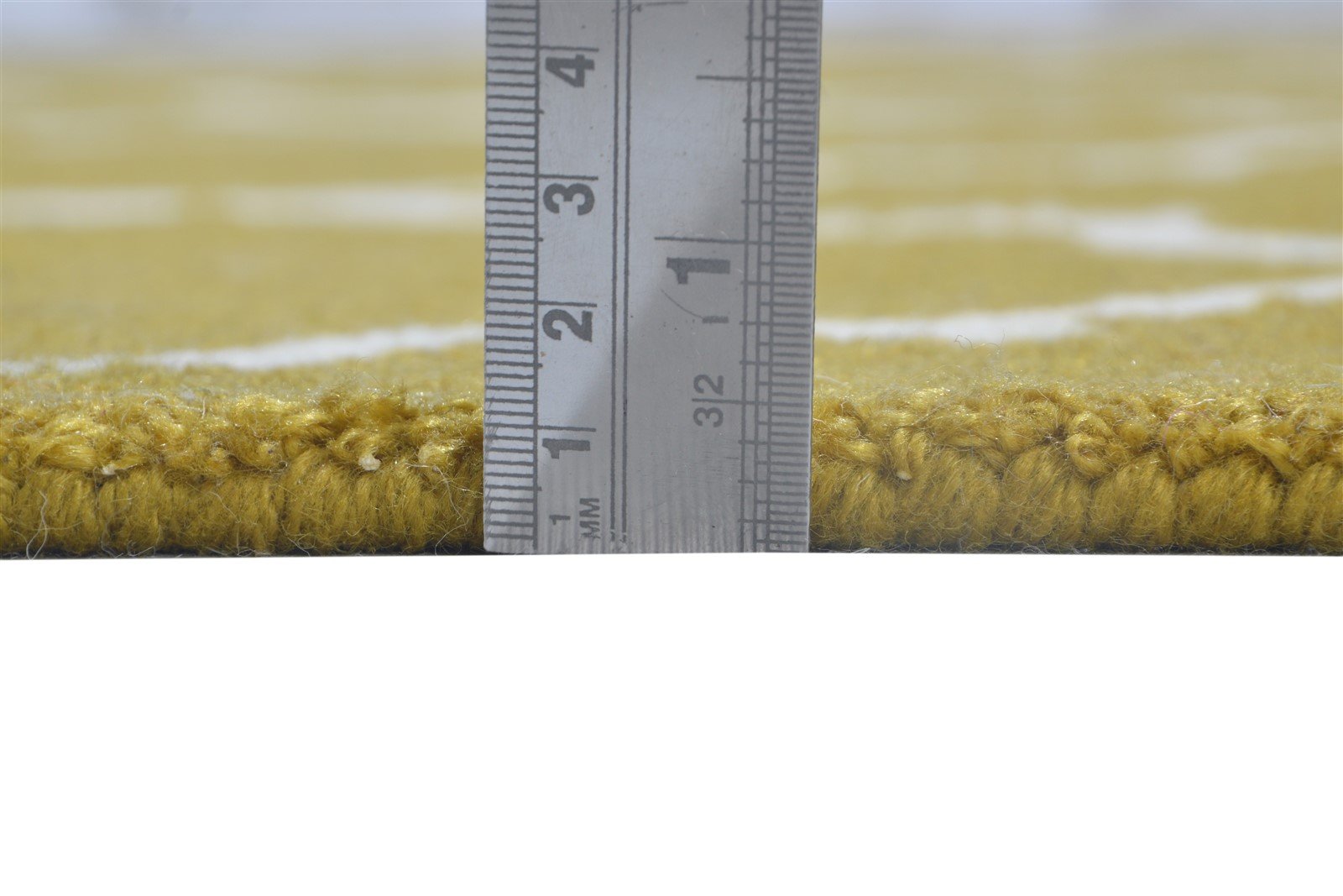 Wool Gold Rug 5' X 5' Modern Hand Tufted Moroccan Trellis Room Size Carpet 7864818270357