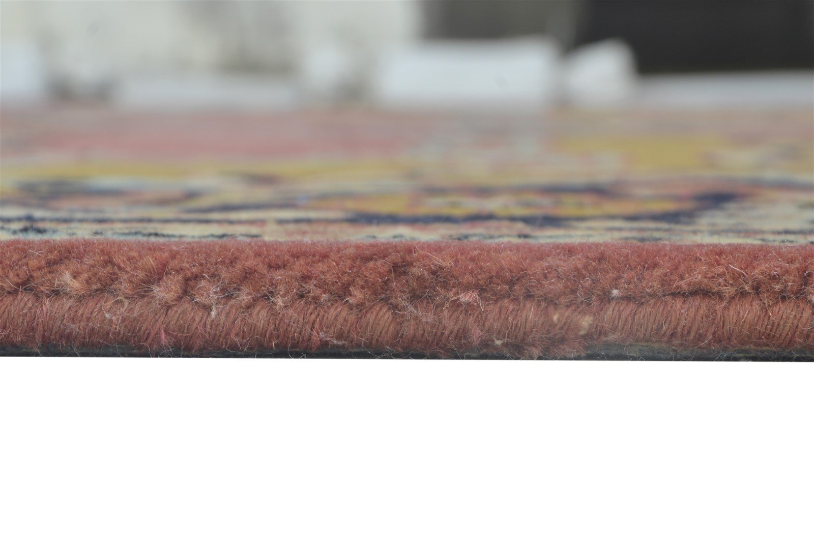 Wool Gold Rug 6' X 9' Persian Hand Tufted Heriz-Indian Oriental Large Carpet 7864172445845