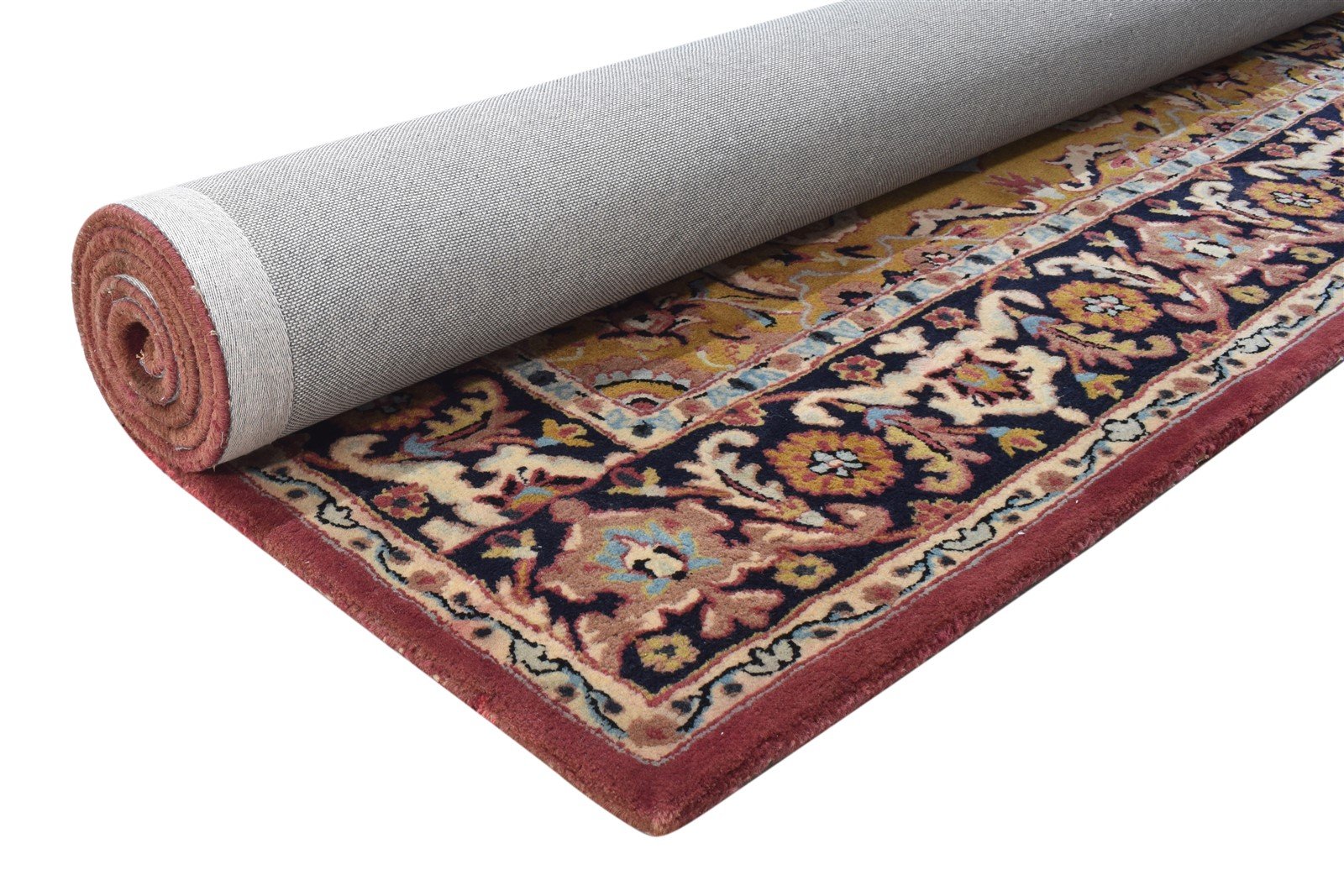 Wool Gold Rug 6' X 9' Persian Hand Tufted Heriz-Indian Oriental Large Carpet 7864172445845