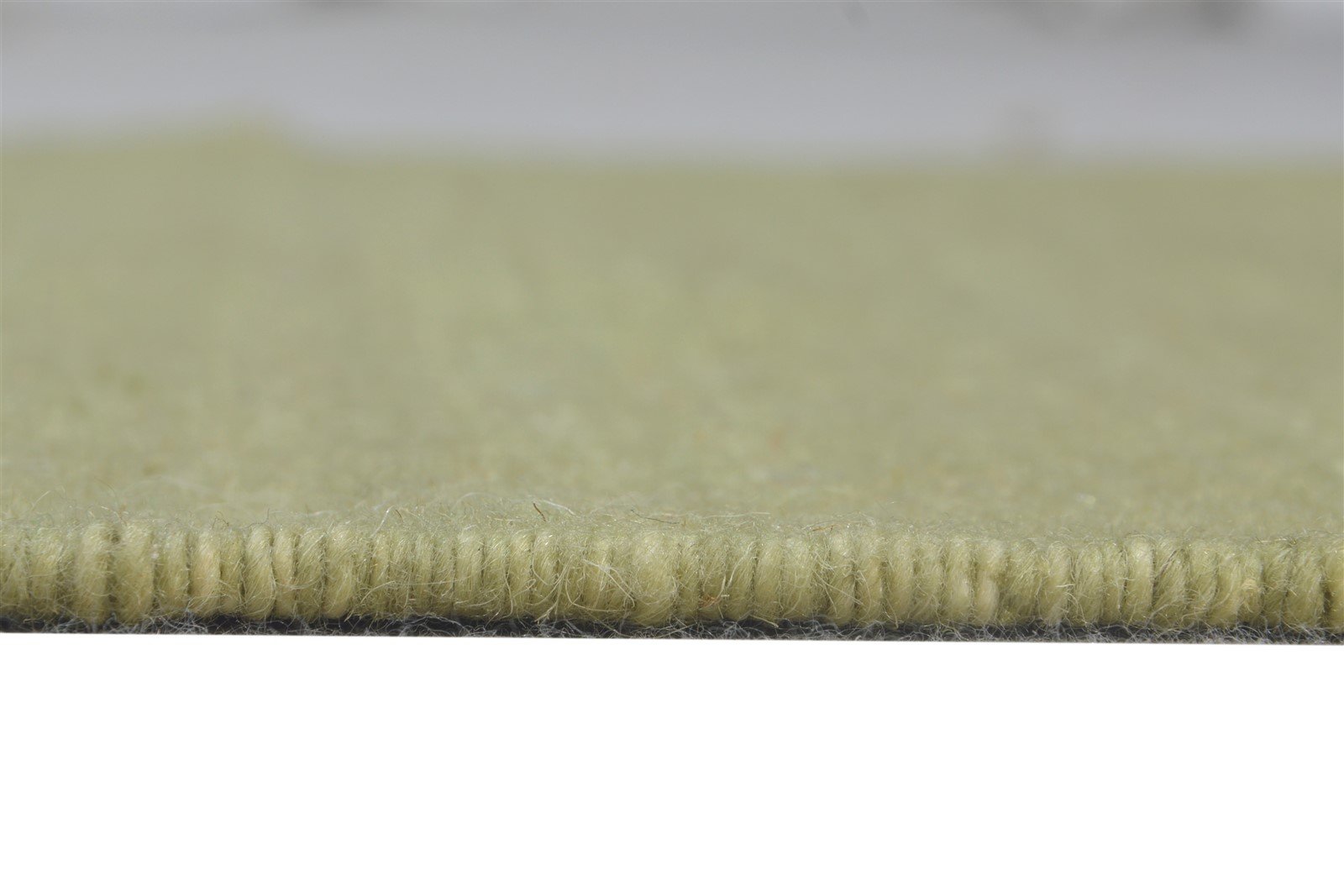 Wool Green Rug 2'6 X 8' Modern Dhurrie Scandinavian Striped Small Runner 7865167970453