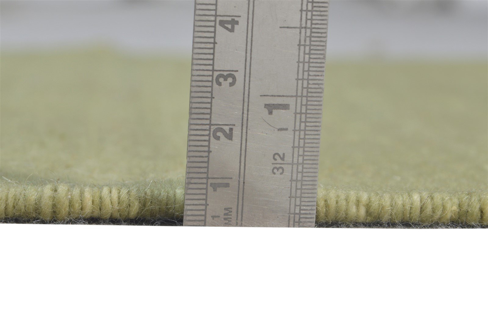 Wool Green Rug 2'6 X 8' Modern Dhurrie Scandinavian Striped Small Runner 7865167970453