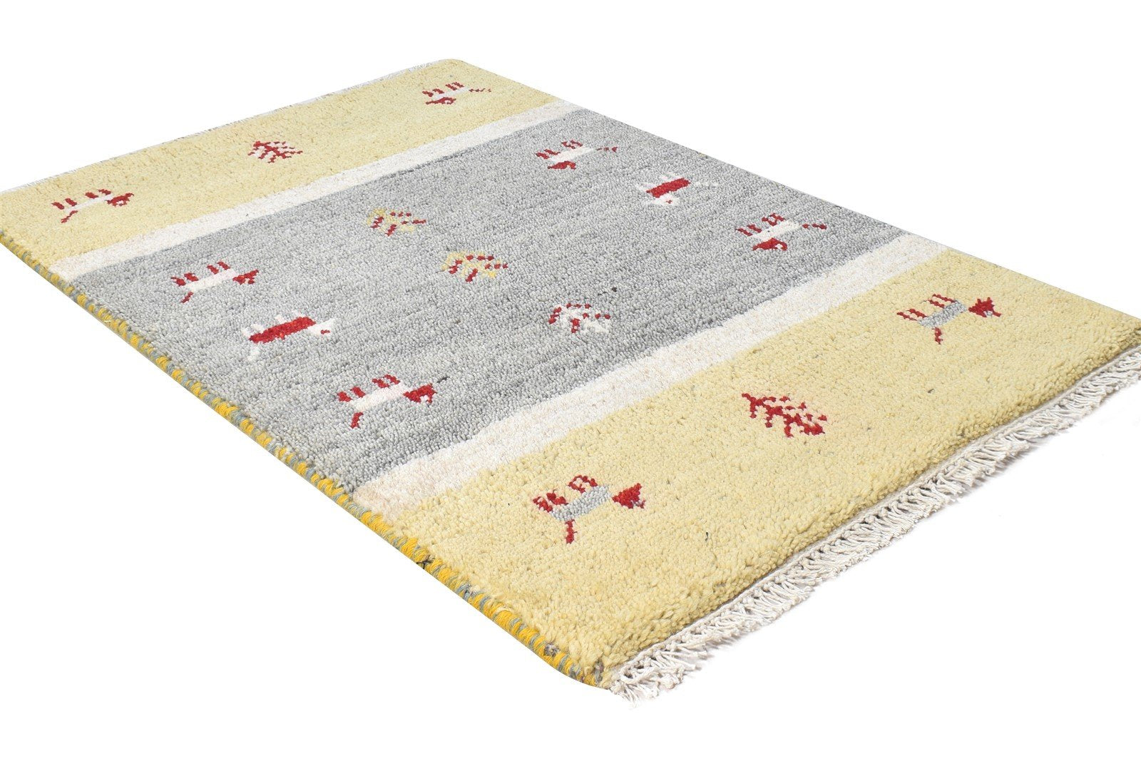 Wool Green Rug 2' X 3' Southwestern Hand Knotted American Tribal Small Carpet 7865063964821