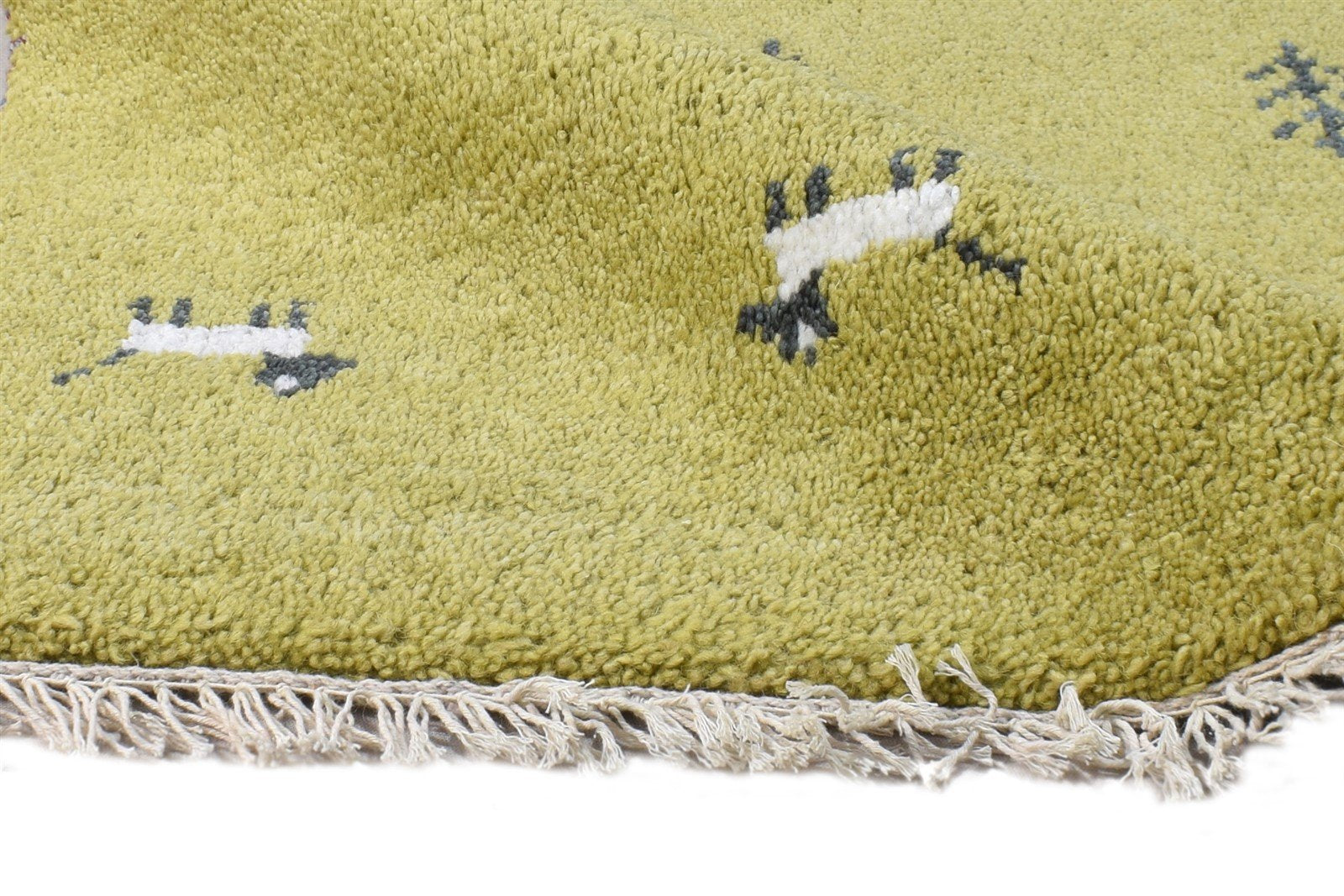 Wool Green Rug 2' X 3' Southwestern Hand Knotted American Tribal Small Carpet 7865062228117