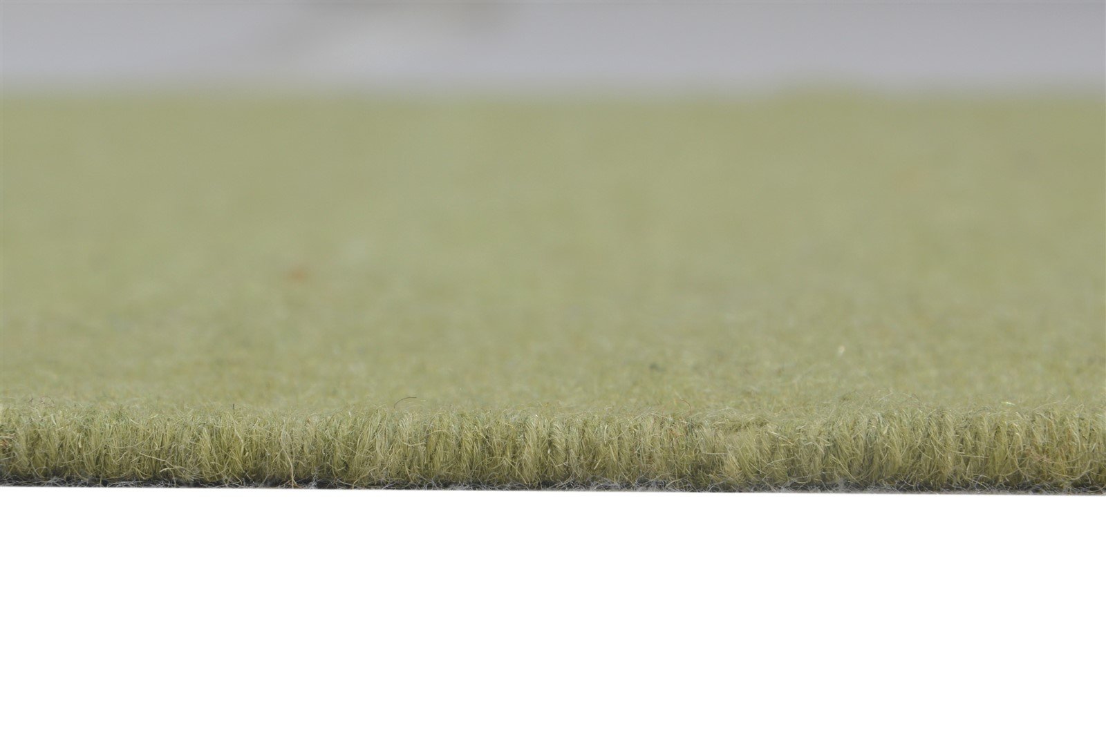 Wool Green Rug 3' X 8' Modern Dhurrie Scandinavian Solid Small Runner 7865166954645