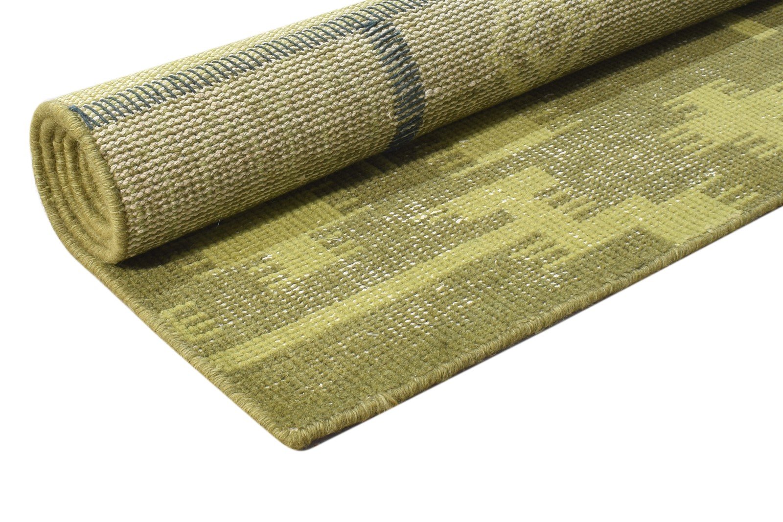 Wool Green Rug 4' X 7' Persian Hand Knotted Mughal Oriental Room Size Carpet 7864995250325