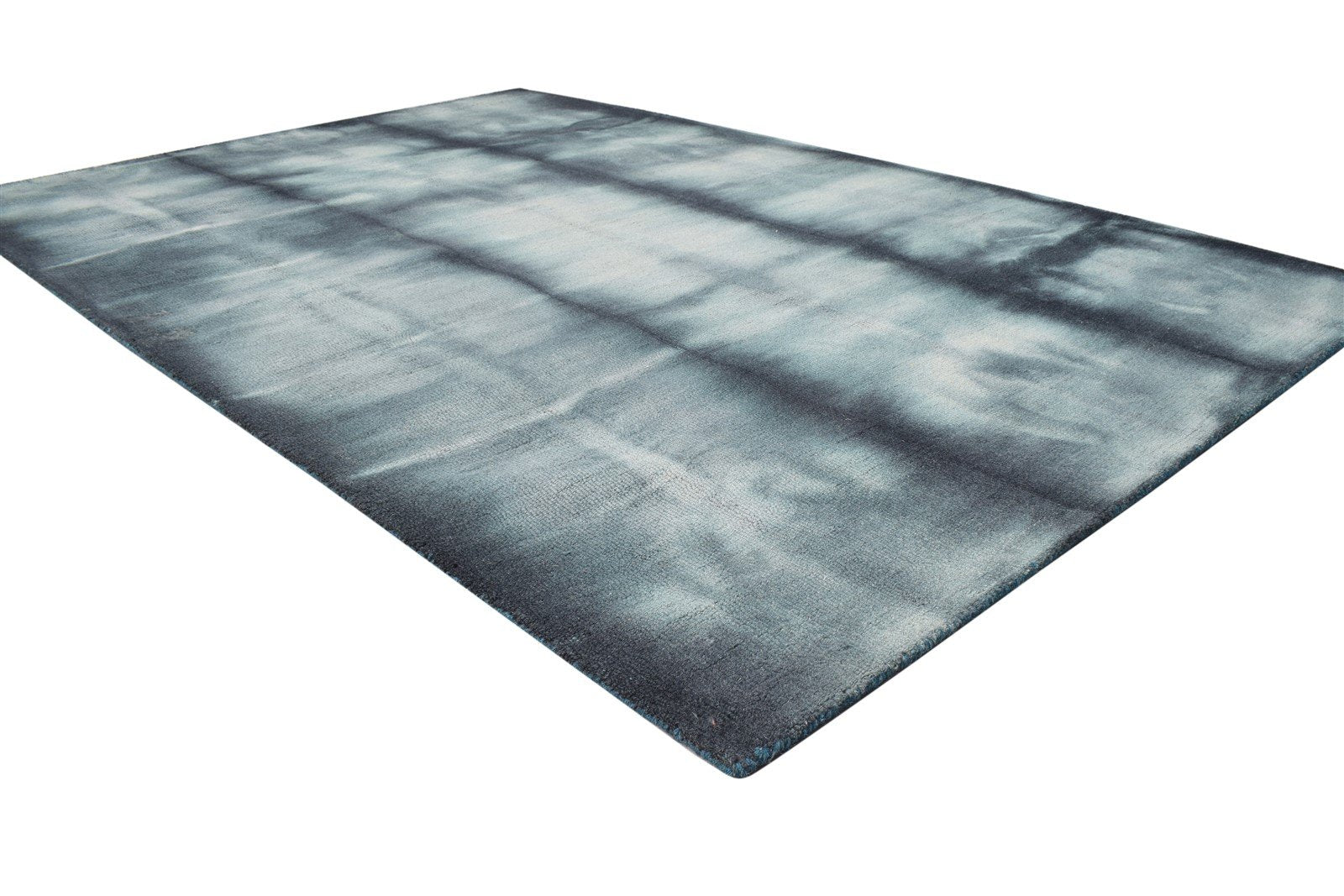 Wool Green Rug 5' X 8' Modern Hand Tufted Shibori Tie Dye Room Size Carpet 7865256444053