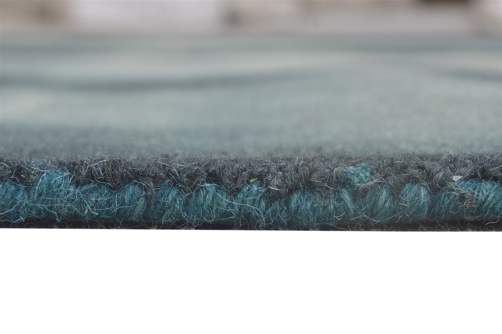 Wool Green Rug 5' X 8' Modern Hand Tufted Shibori Tie Dye Room Size Carpet 7865256444053
