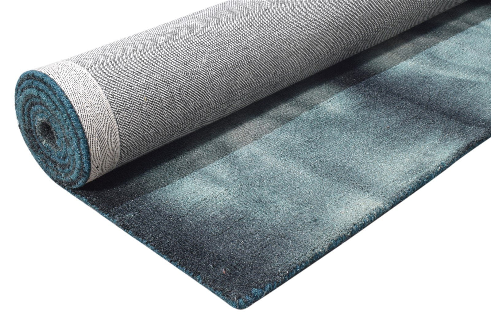 Wool Green Rug 5' X 8' Modern Hand Tufted Shibori Tie Dye Room Size Carpet 7865256444053