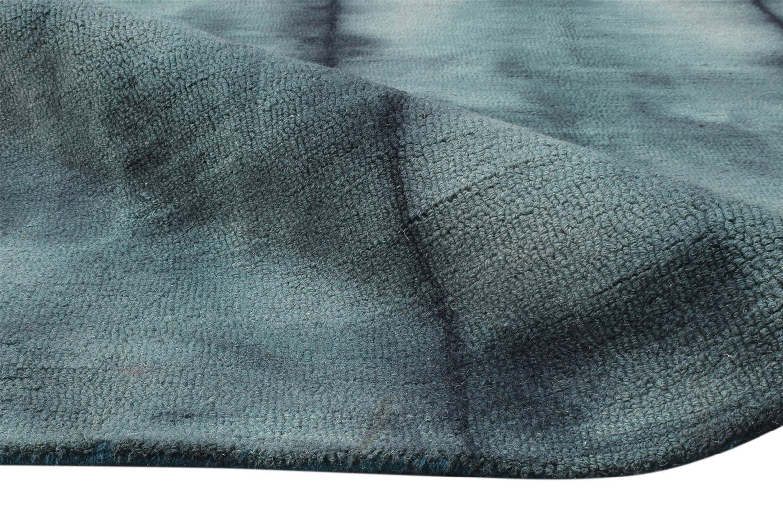Wool Green Rug 5' X 8' Modern Hand Tufted Shibori Tie Dye Room Size Carpet 7865170722965