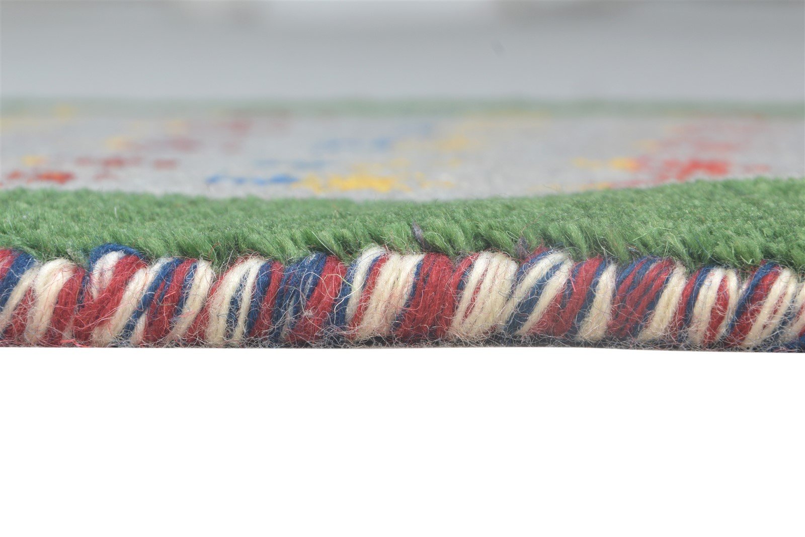 Wool Grey Rug 1' X 2' Southwestern Hand Knotted American Tribal Small Carpet 7865086738581