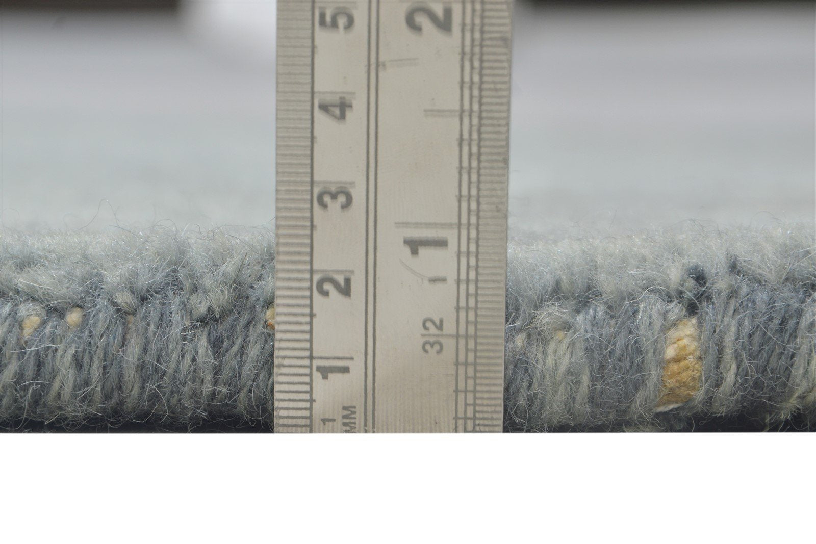Wool Grey Rug 2' X 2' Modern Handloom Scandinavian Solid Small Carpet 7864129650837