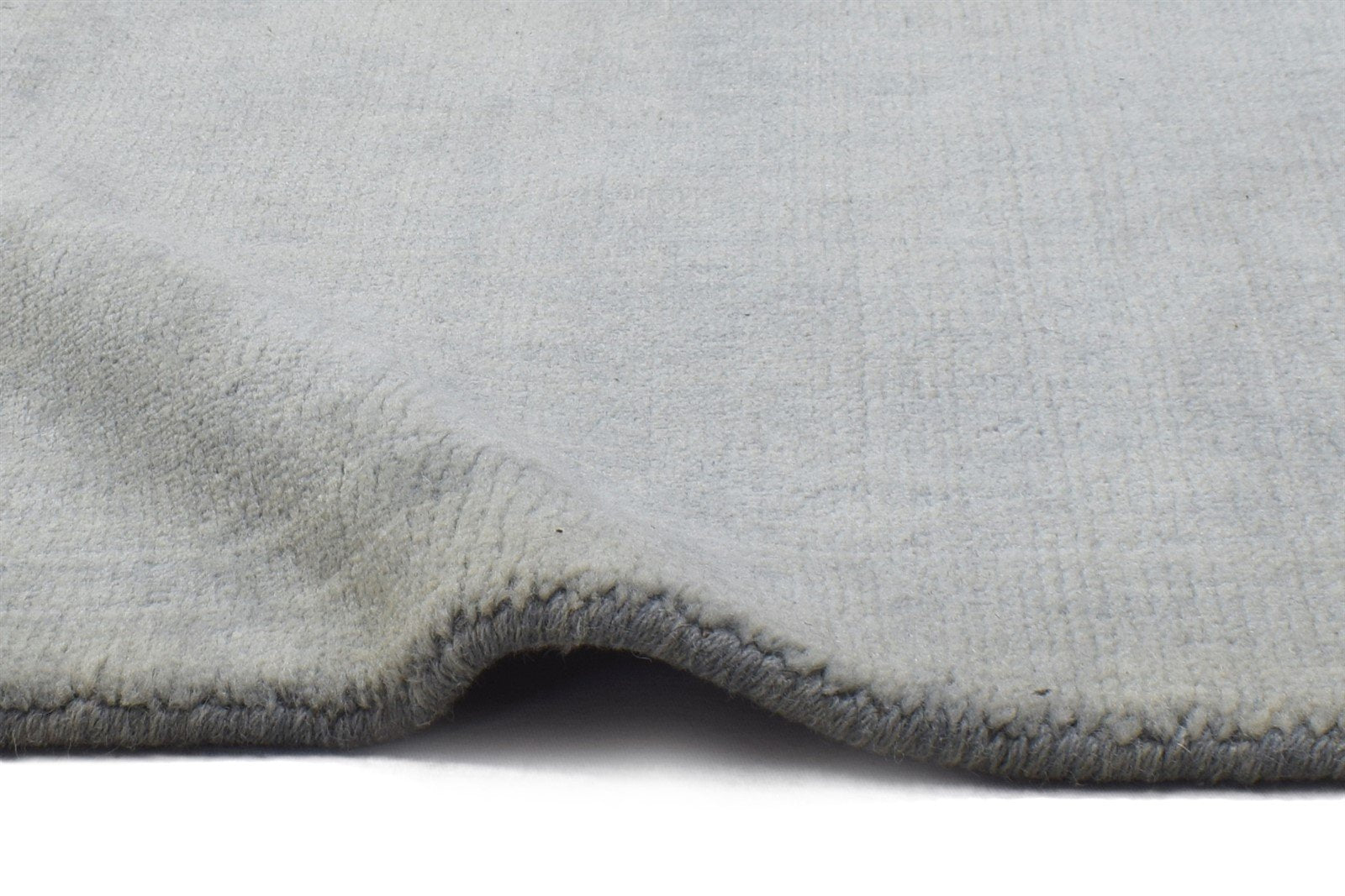 Wool Grey Rug 2' X 2' Modern Handloom Scandinavian Solid Small Carpet 7864126963861