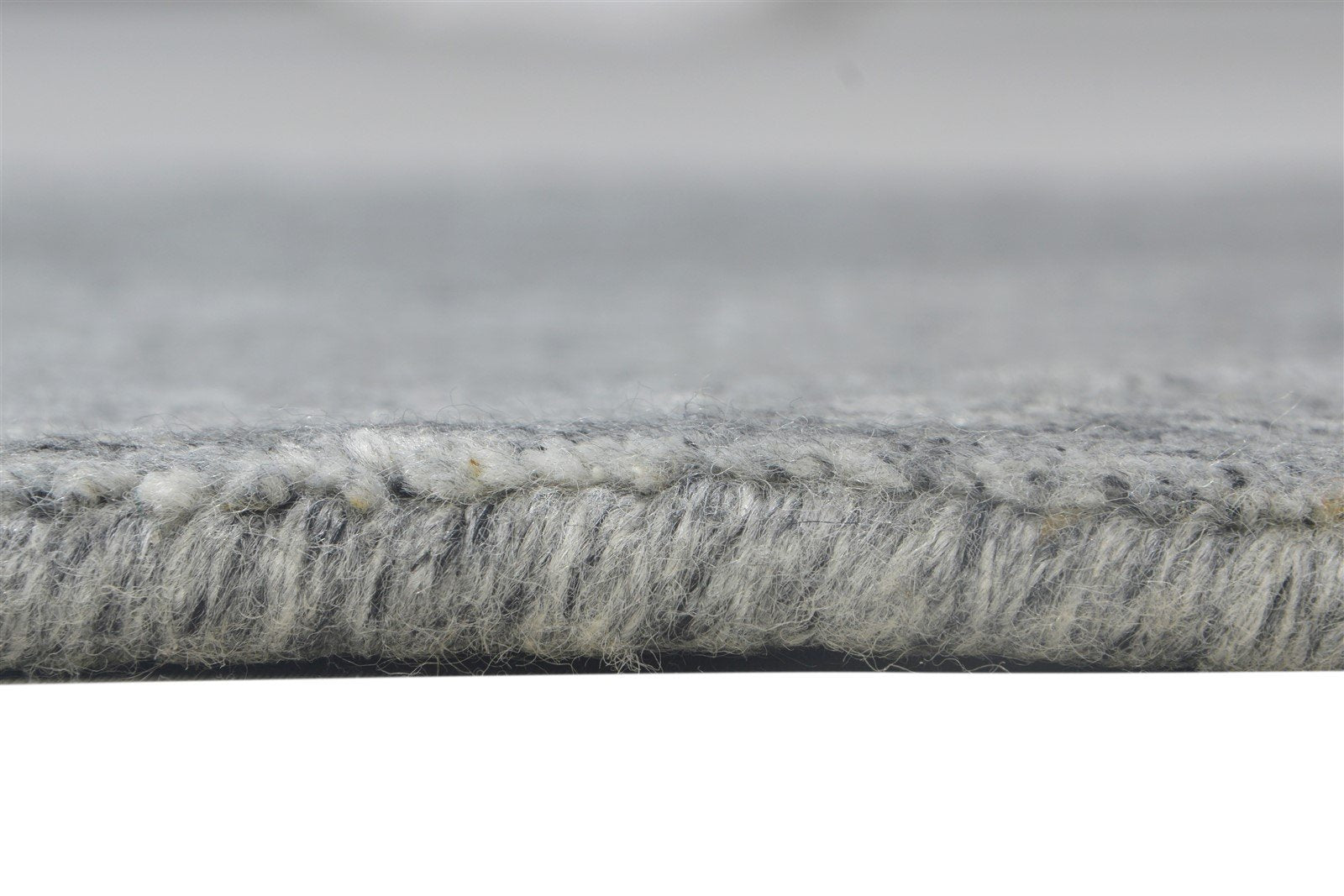 Petronilla Wool Grey Rug 2' X 2' Modern Handloom Scandinavian Solid 7864130044053