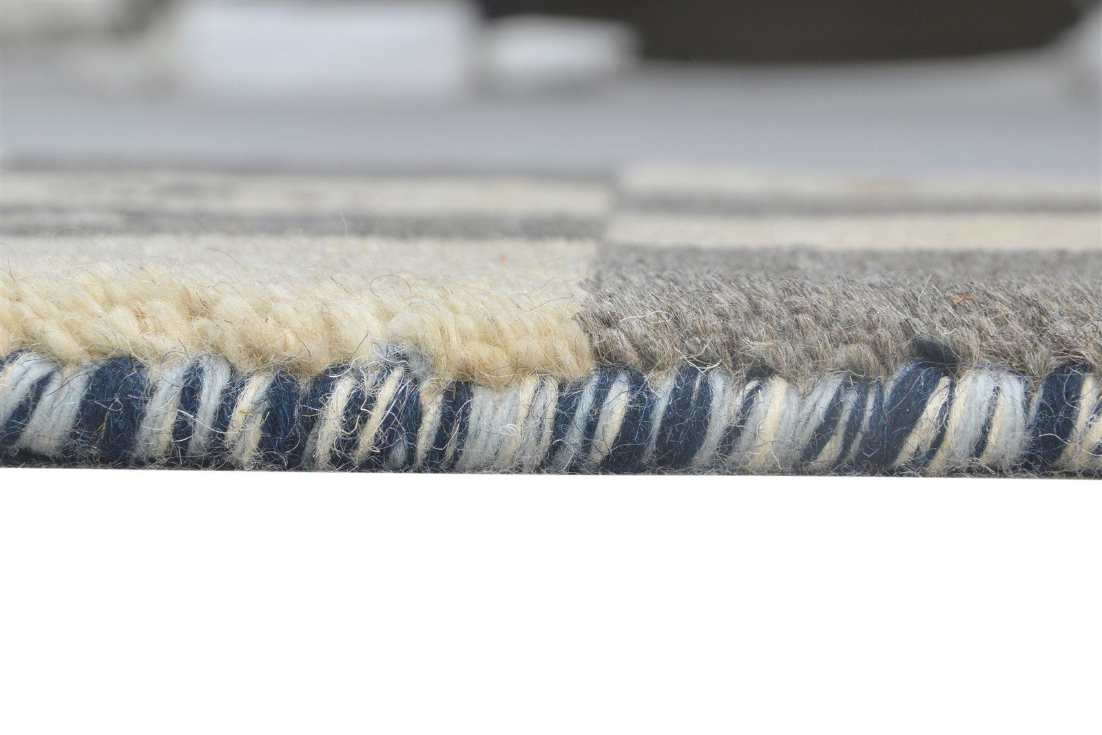 Wool Grey Rug 2' X 2' Southwestern Hand Knotted Gabbeh Tribal Small Carpet 7865102368917