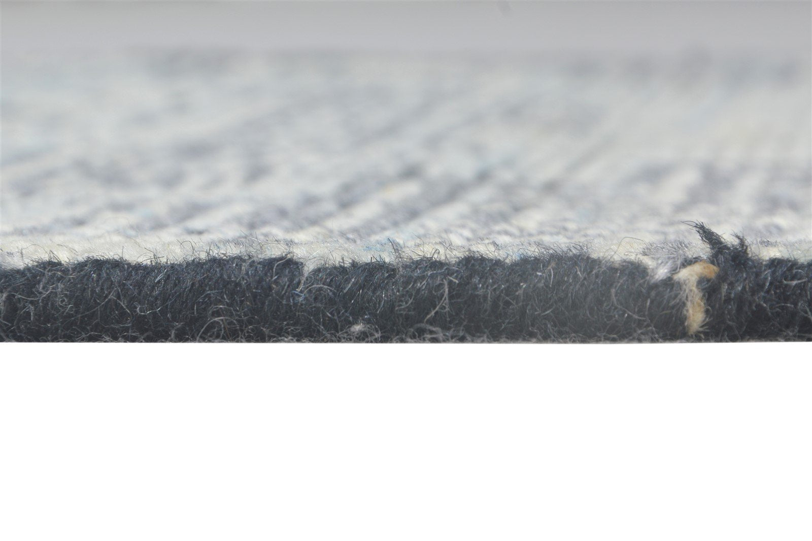 Wool Grey Rug 2' X 3' Modern Hand Knotted Scandinavian Nordic Small Carpet 7865122947221