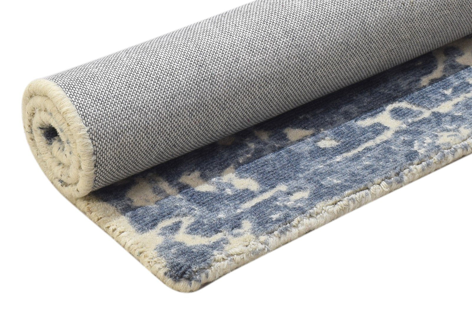 Wool Grey Rug 2' X 3' Modern Hand Tufted Moroccan Floral Small Carpet 7864823152789