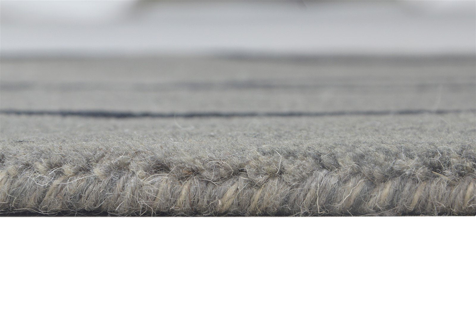 Wool Grey Rug 2' X 3' Modern Hand Tufted Scandinavian Abstract Small Carpet 7864142102677
