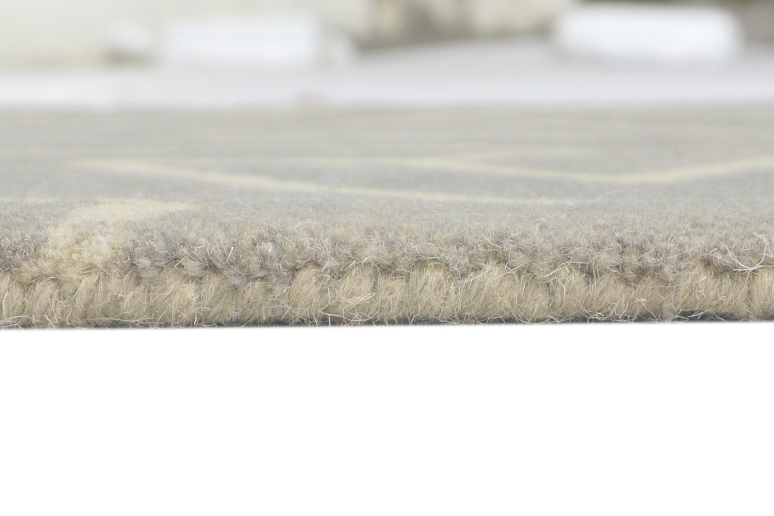 Wool Grey Rug 2' X 3' Modern Hand Tufted Scandinavian Arrows Small Carpet 7860695793813