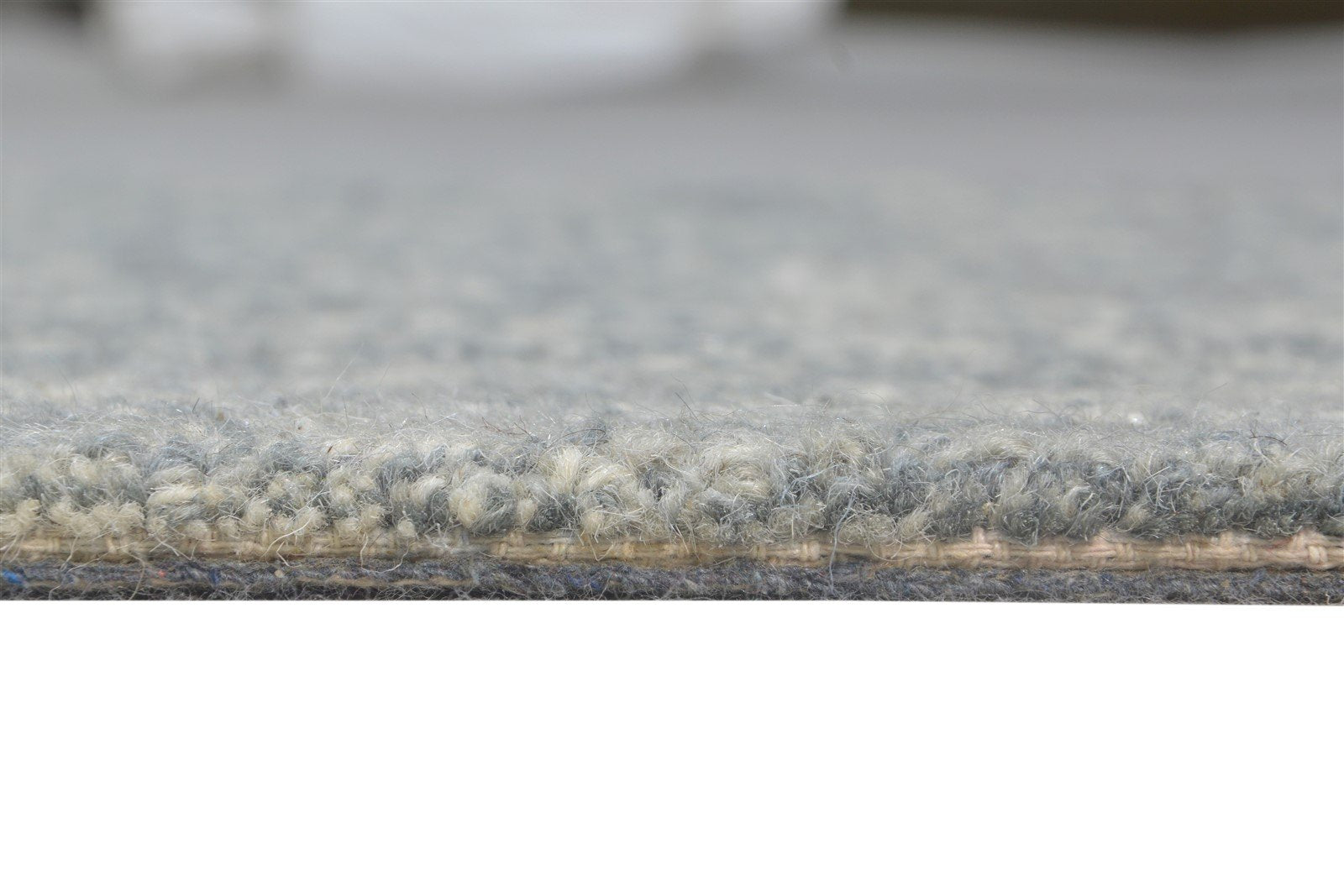 Wool Grey Rug 2' X 3' Modern Hand Tufted Scandinavian Nordic Small Carpet 7865180192917