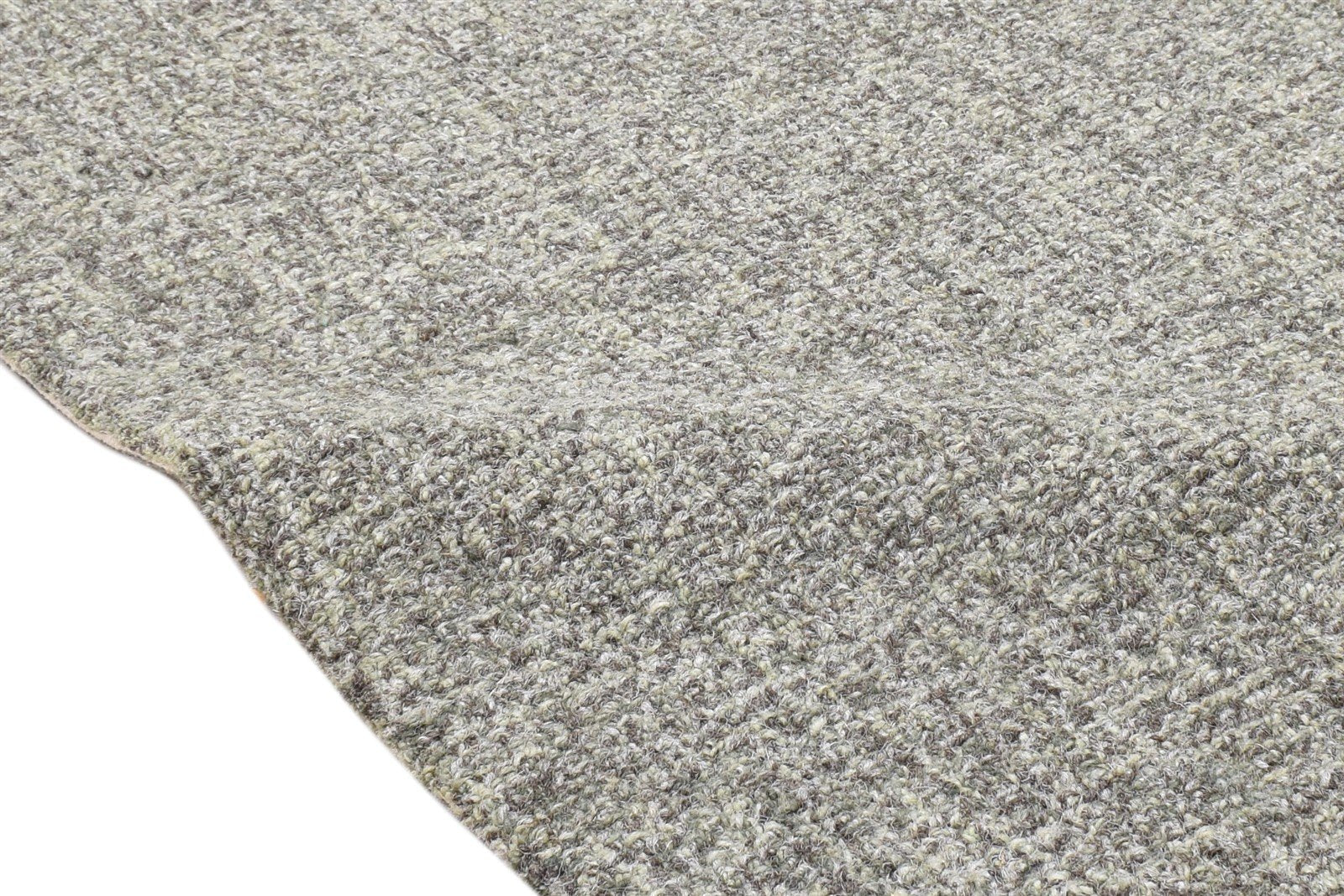 Wool Grey Rug 2' X 3' Modern Hand Tufted Scandinavian Solid Small Carpet 7864136958101