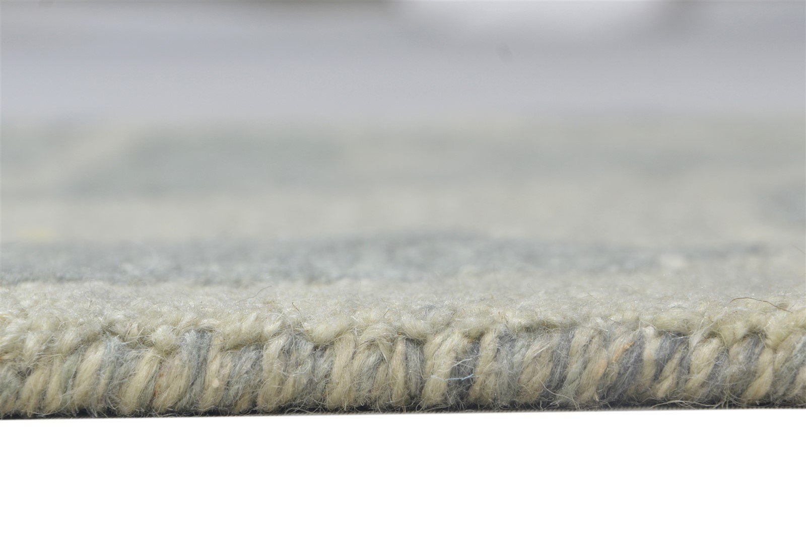 Wool Grey Rug 2' X 3' Modern Hand Tufted Scandinavian Triangles Small Carpet 7864136269973