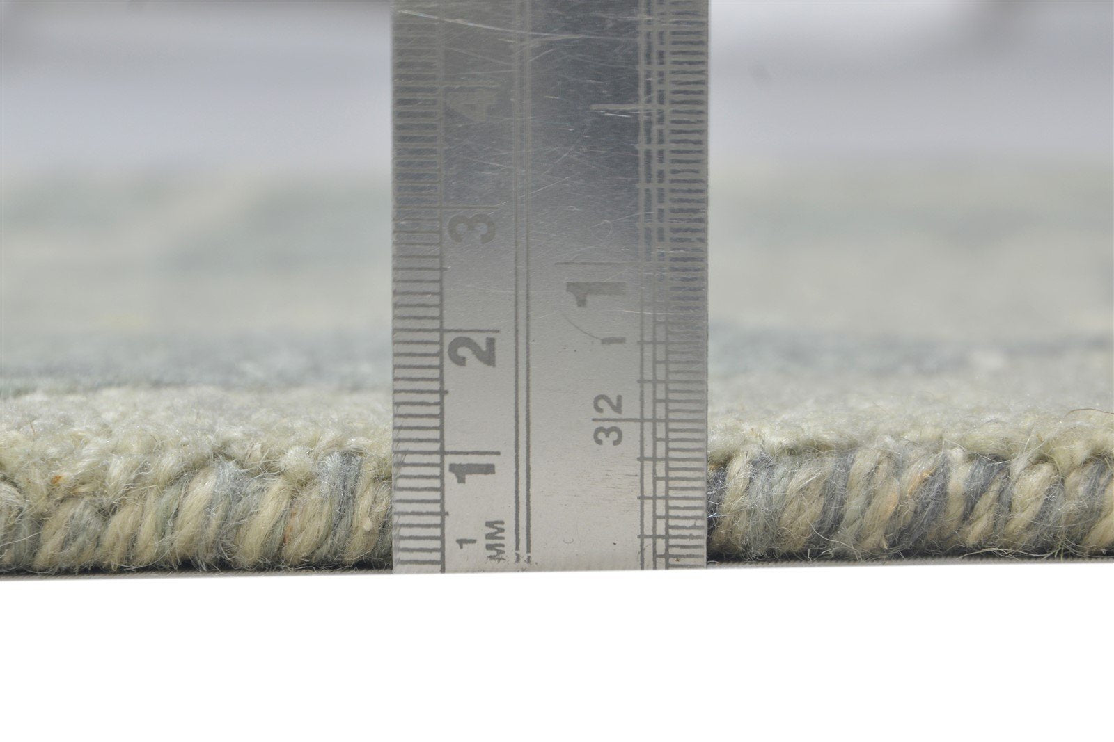 Wool Grey Rug 2' X 3' Modern Hand Tufted Scandinavian Triangles Small Carpet 7864136269973