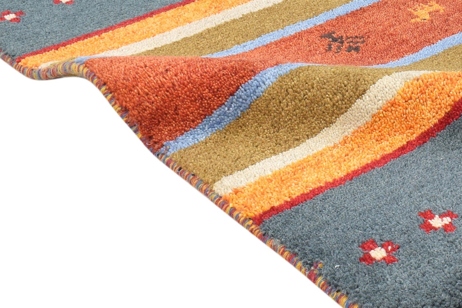 Wool Grey Rug 2' X 3' Southwestern Hand Knotted American Tribal Small Carpet 7865052430485